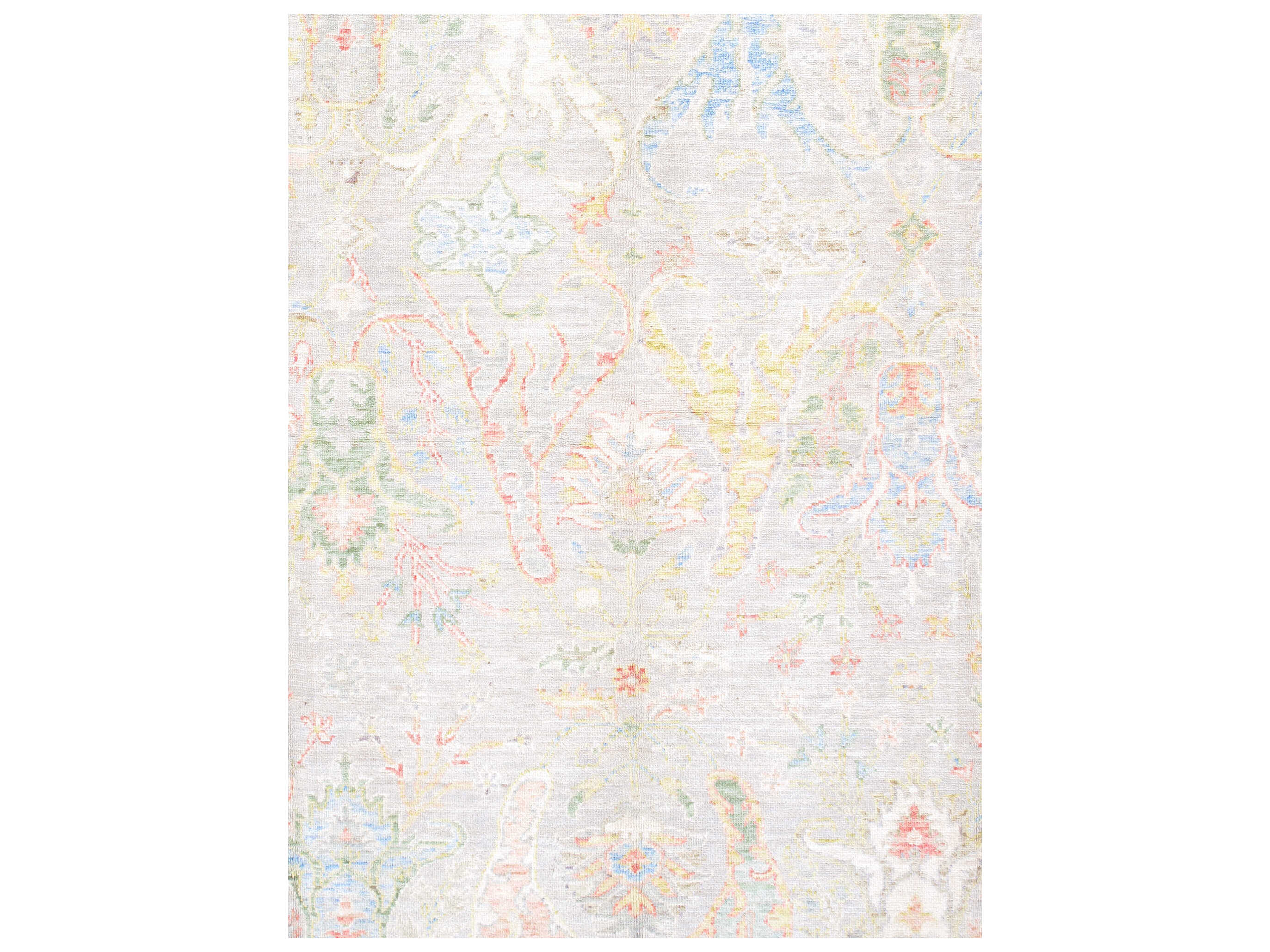 Pasargad Home Oushak Bordered Area Rug