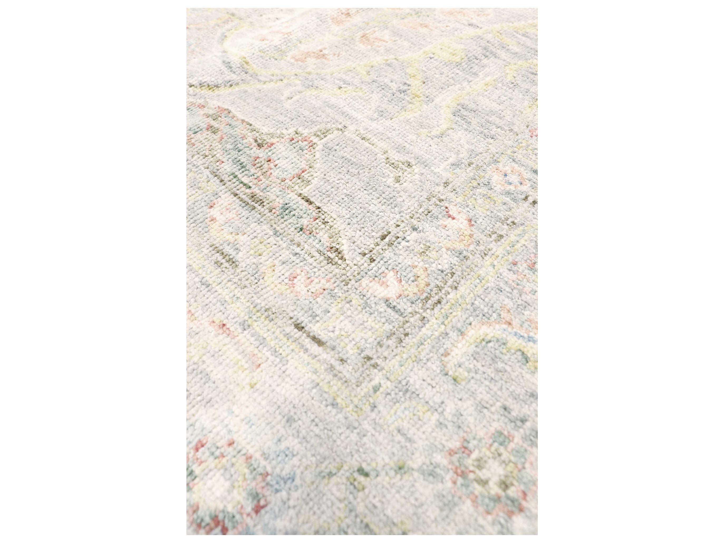 Pasargad Home Oushak Bordered Area Rug