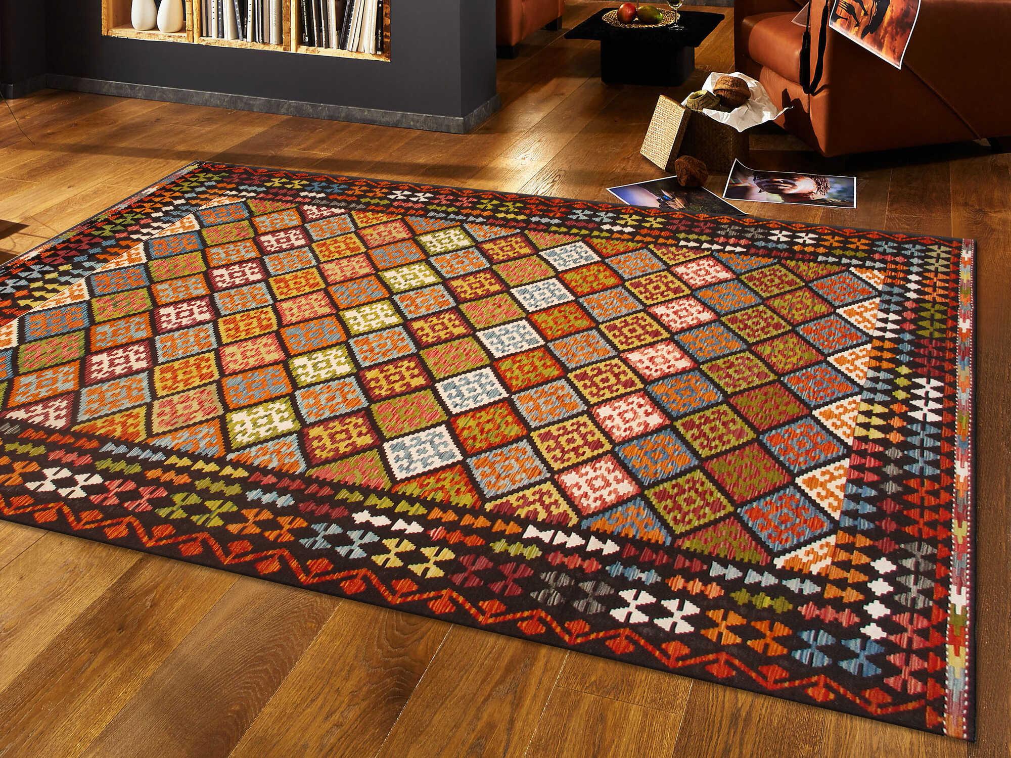 Pasargad Home Kilim Flatweave Moroccan Area Rug