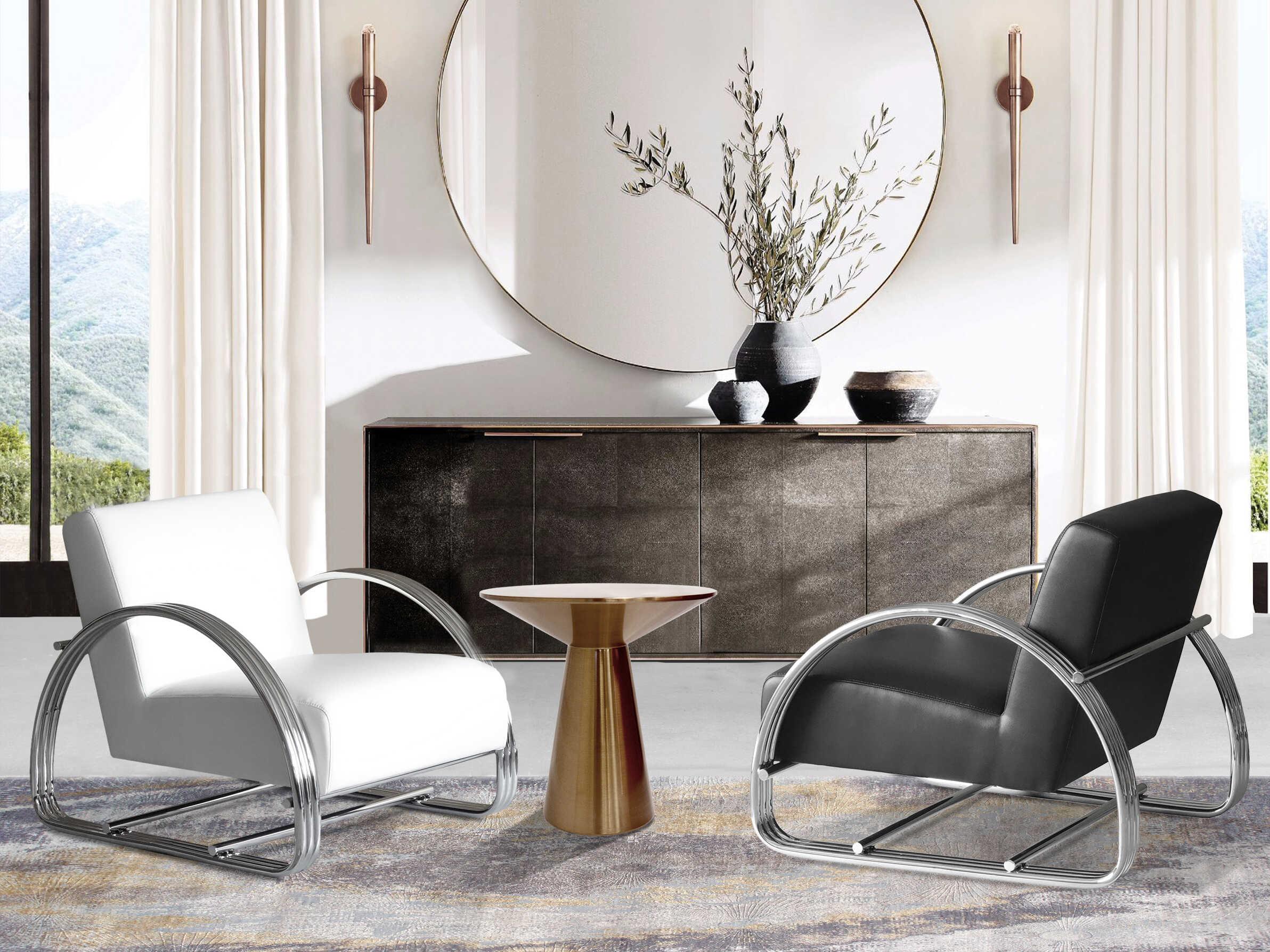 Pasargad Home Lorenzo Round Steel Rose Gold End Table