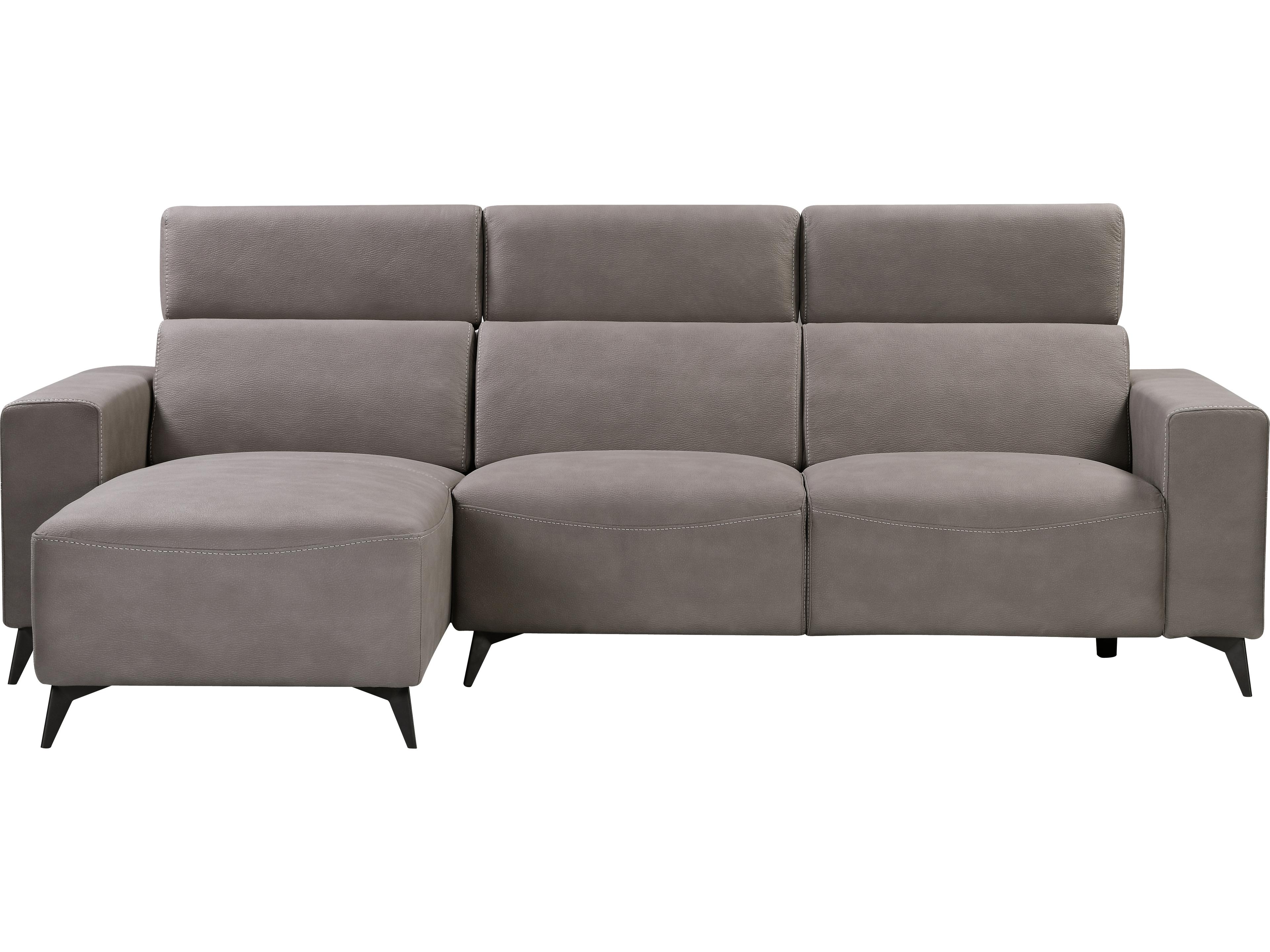 Pasargad Home Contempo Bari Gray Upholstered Sectional Sofa