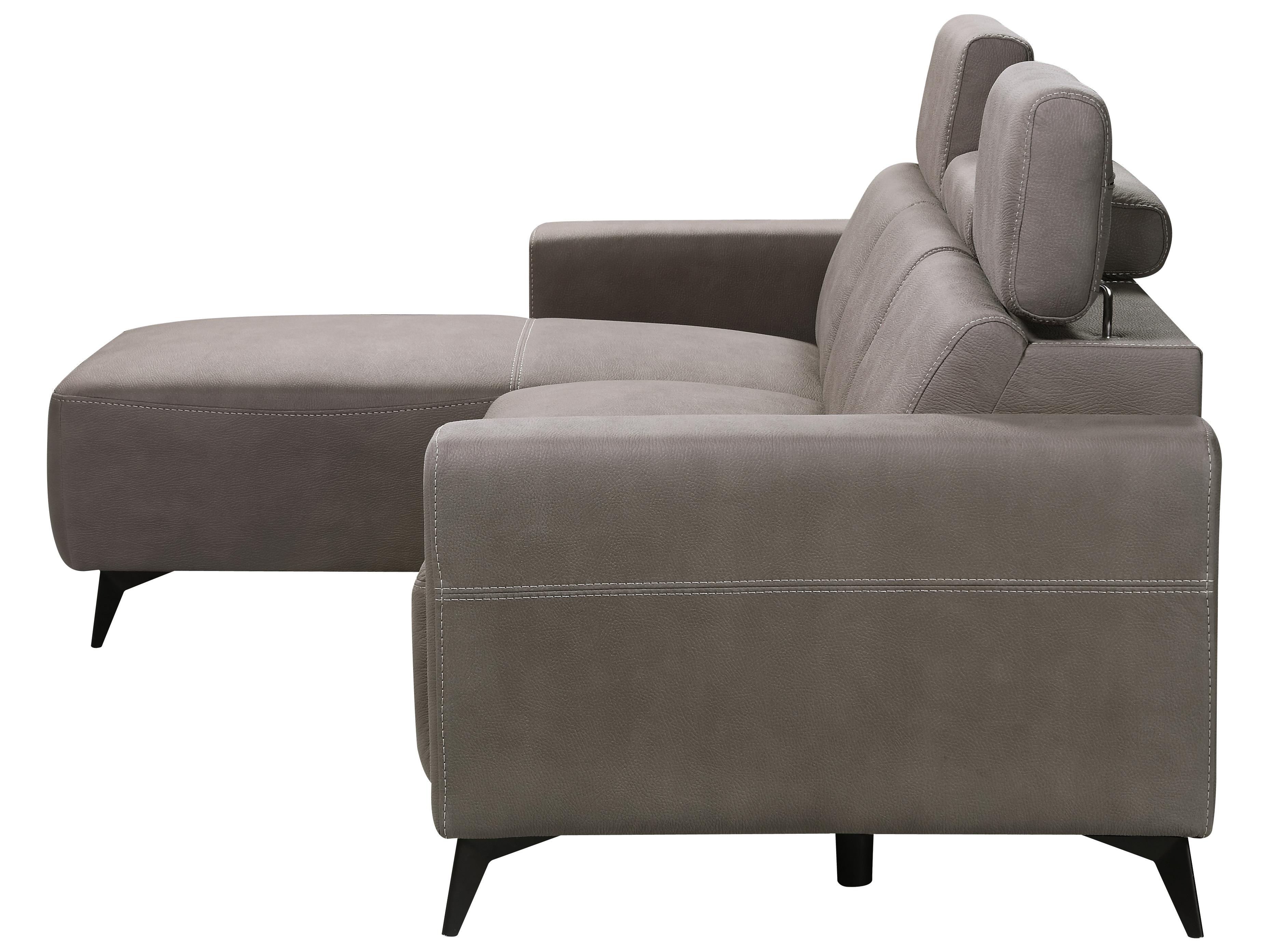 Pasargad Home Contempo Bari Gray Upholstered Sectional Sofa