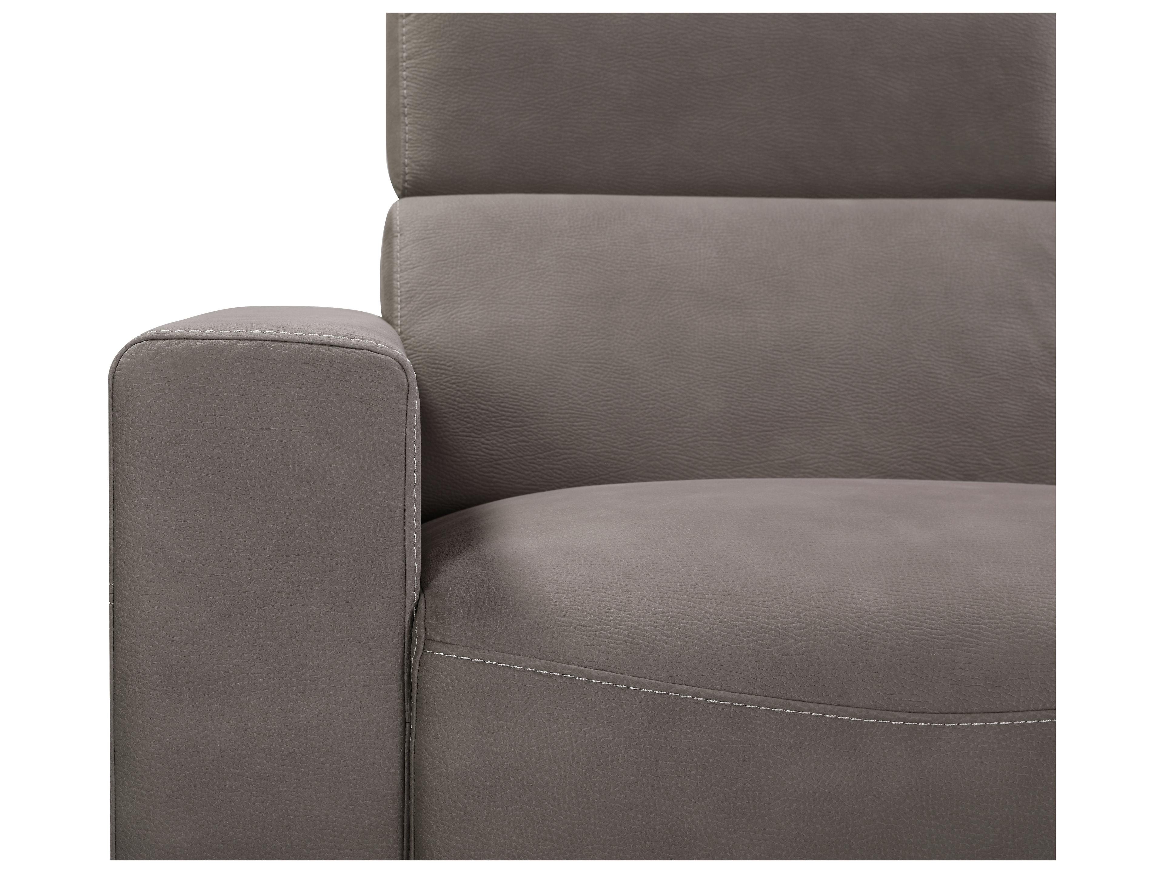 Pasargad Home Contempo Bari Gray Upholstered Sectional Sofa