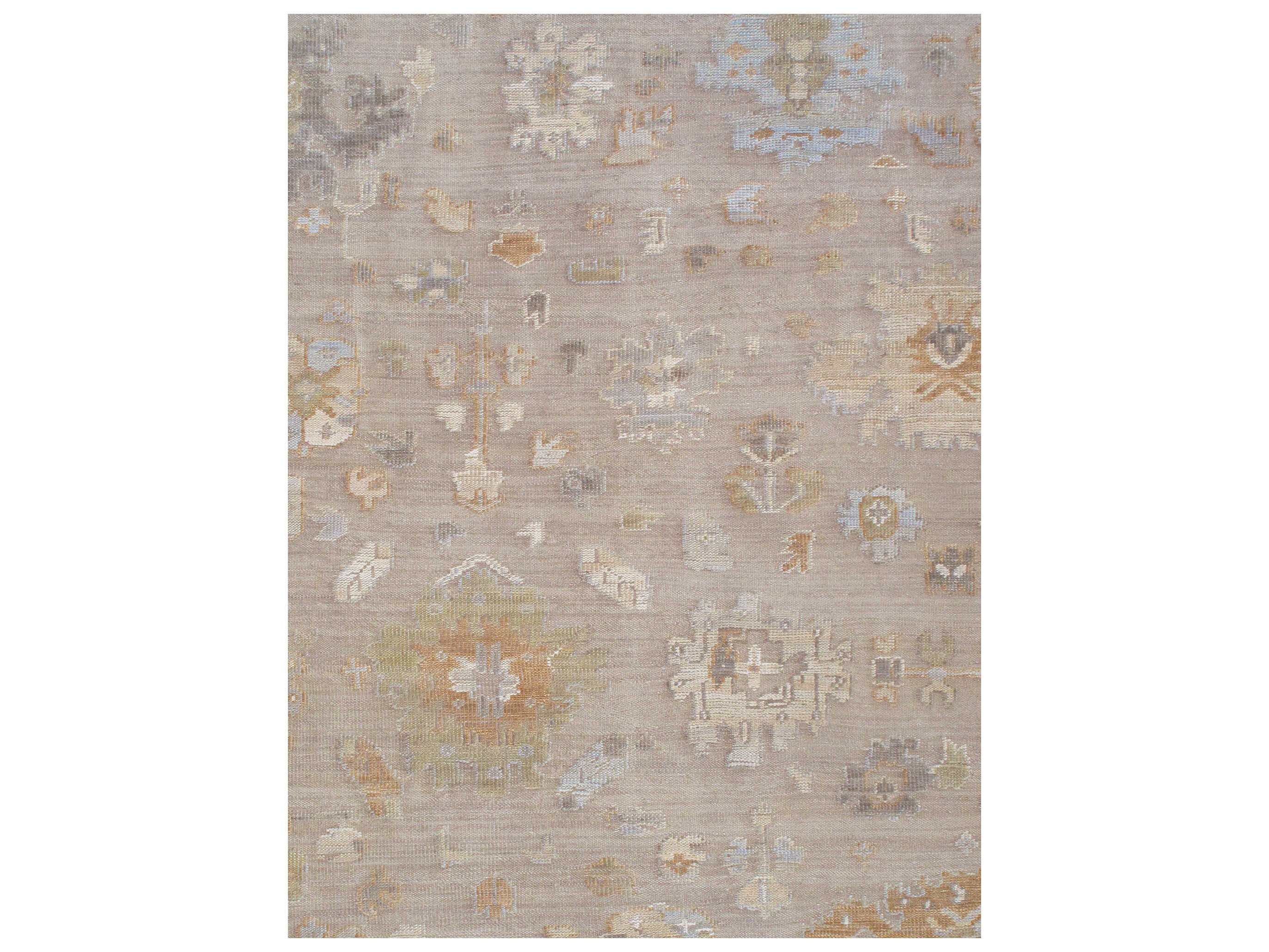 Pasargad Home Oushak Bordered Area Rug