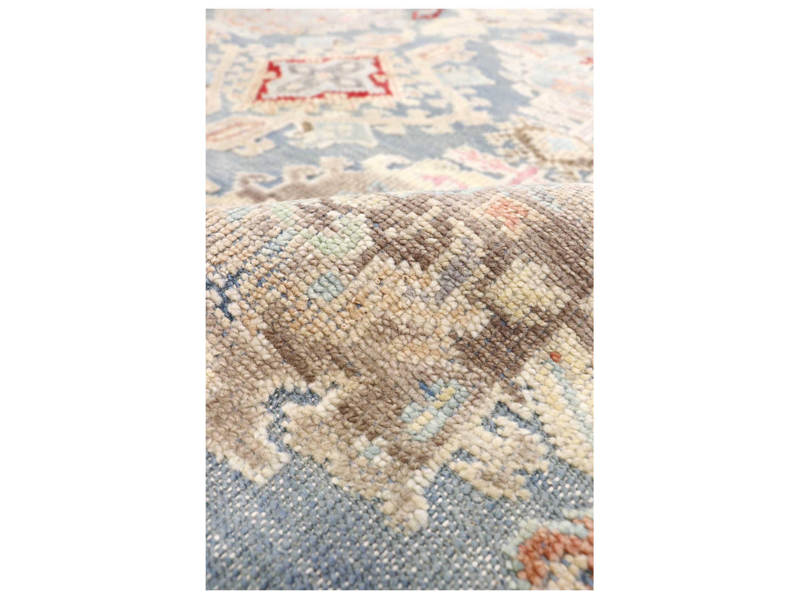 Pasargad Home Oushak Bordered Area Rug