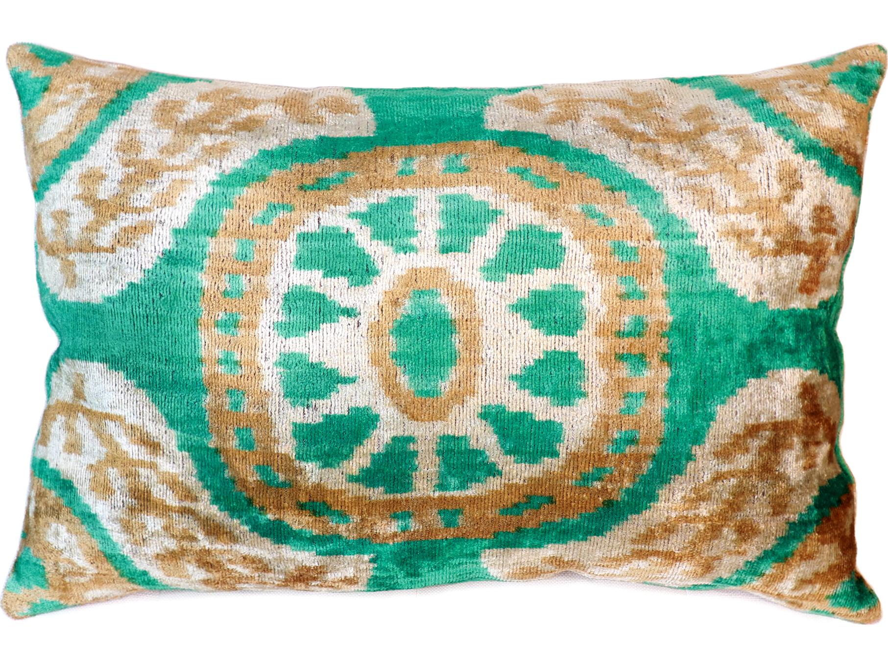 Pasargad Home Ikat Velvet Pillow