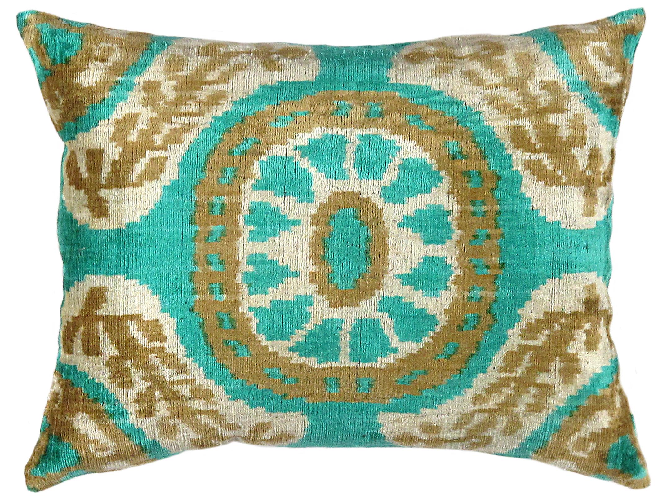 Pasargad Home Ikat Velvet Pillow