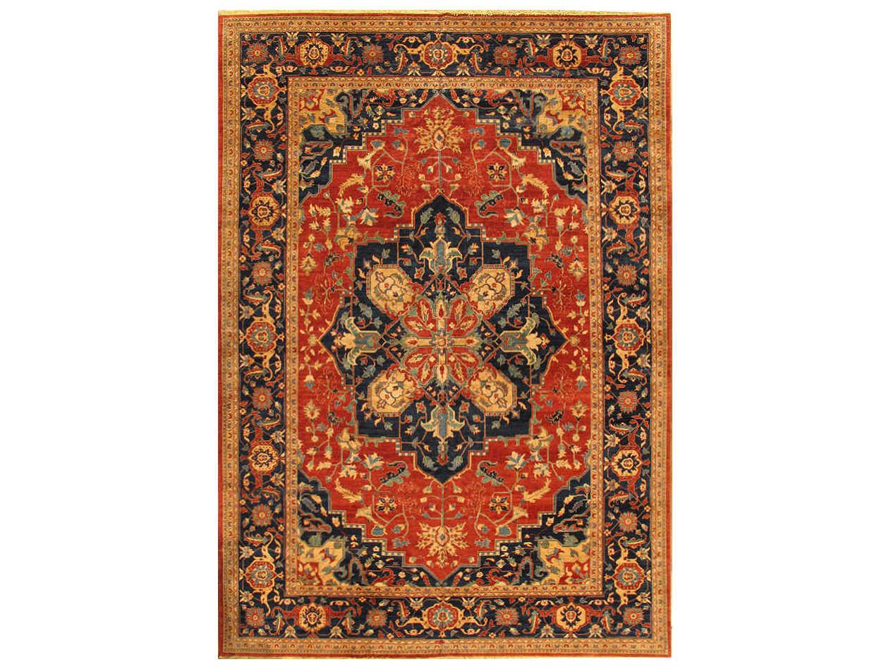 Pasargad Home Serapi Bordered Area Rug