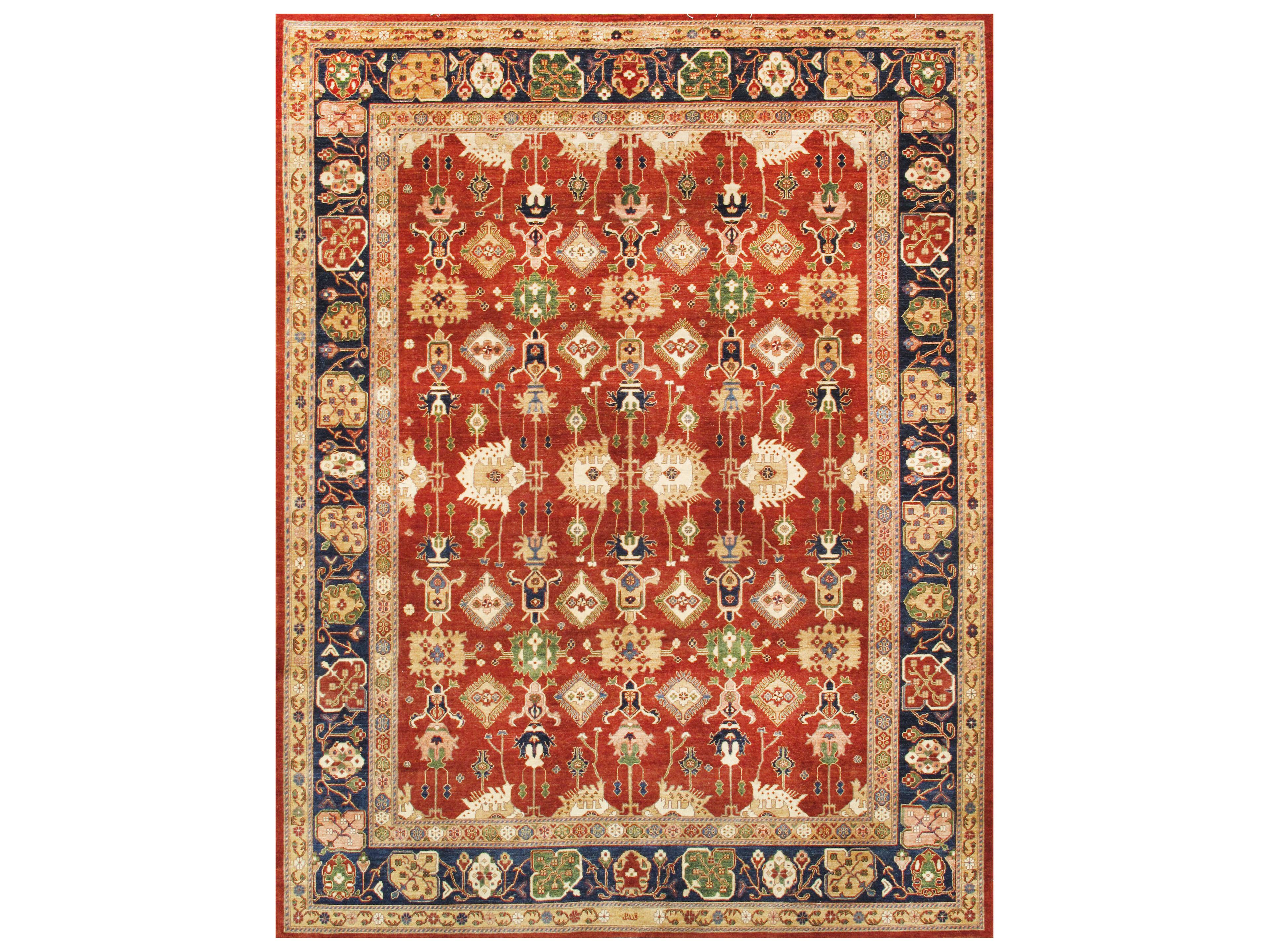 Pasargad Home Melody Bordered Area Rug