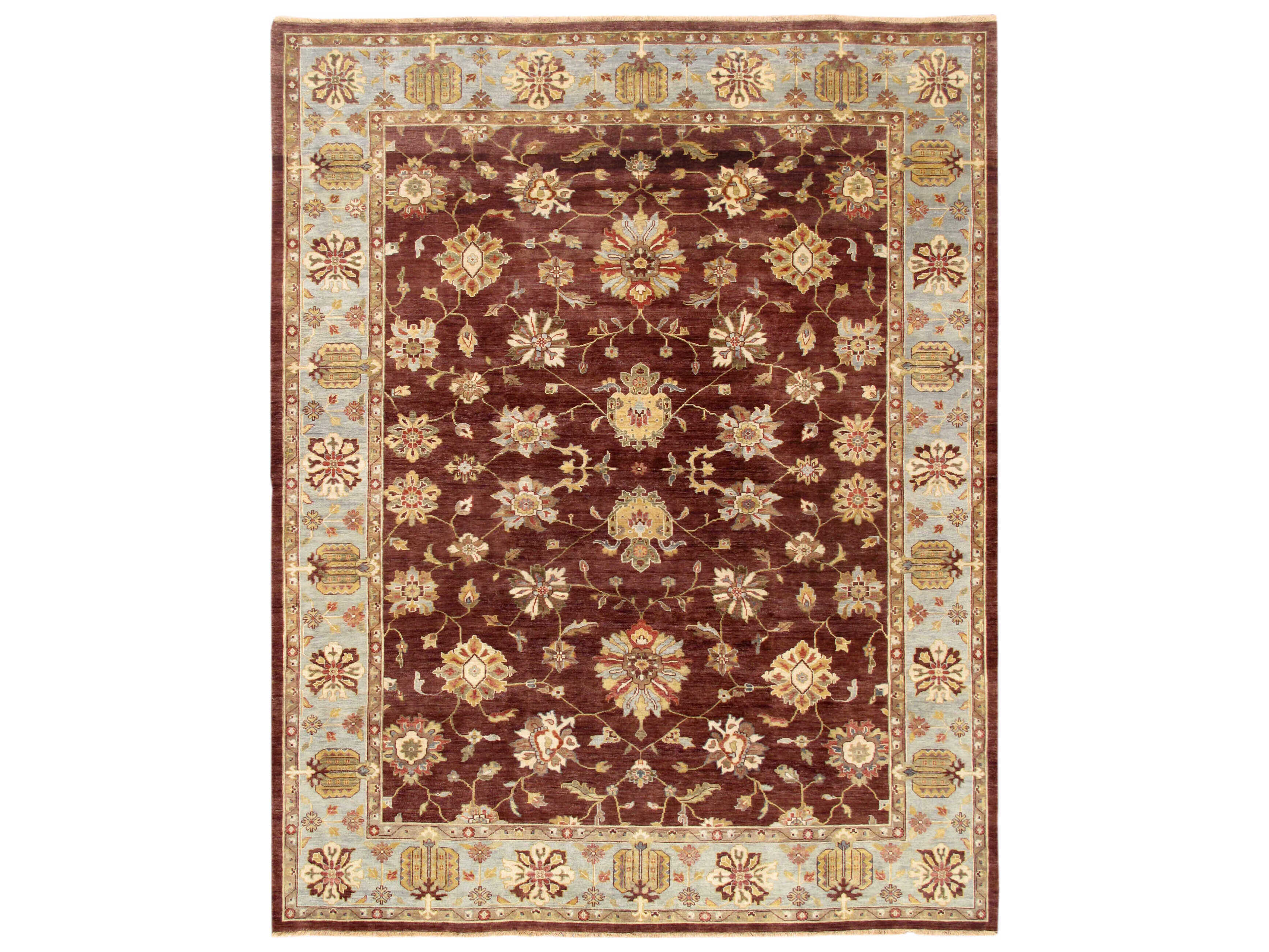 Pasargad Home Melody Bordered Area Rug