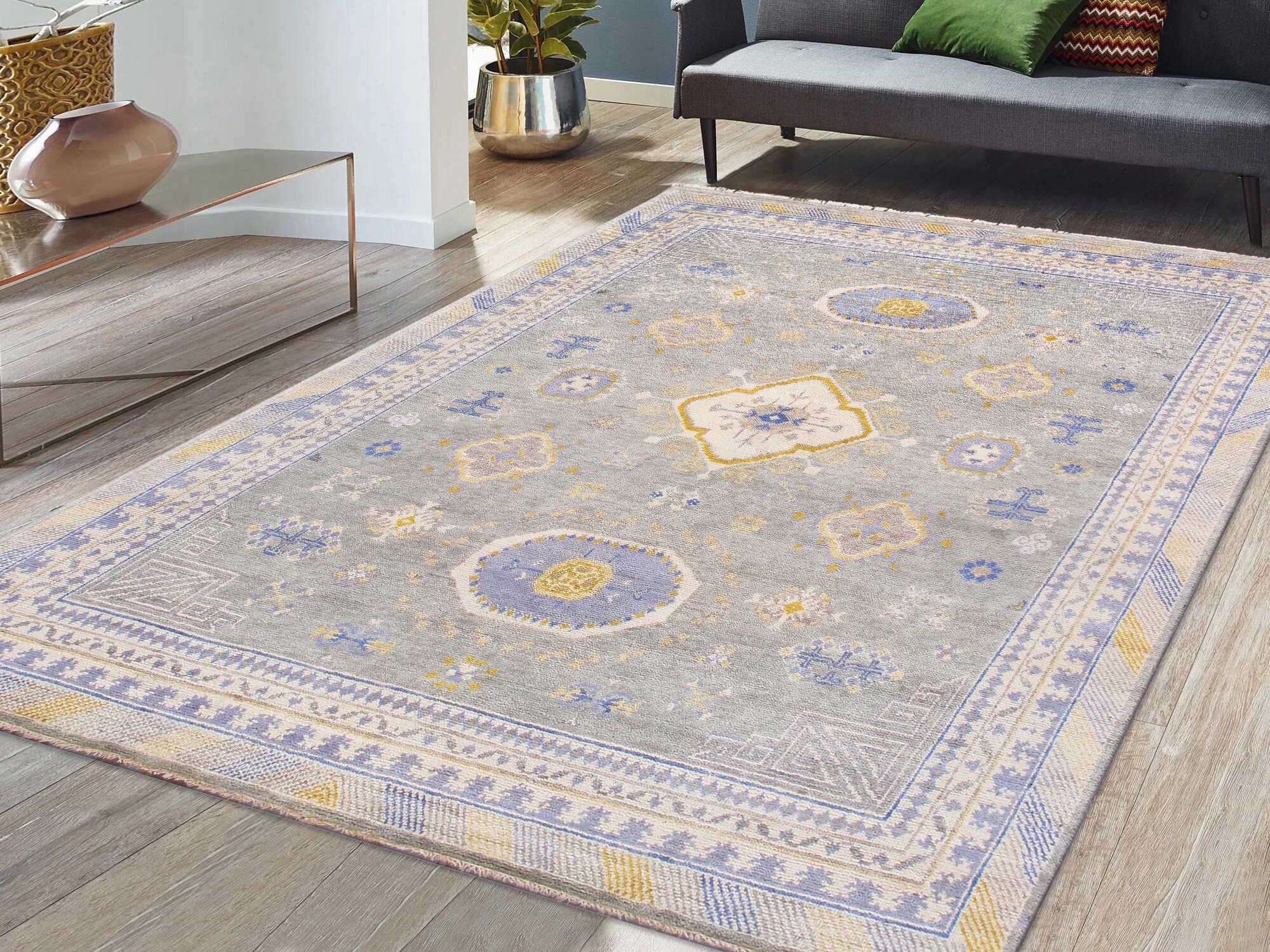 Pasargad Home Khotan Bordered Area Rug