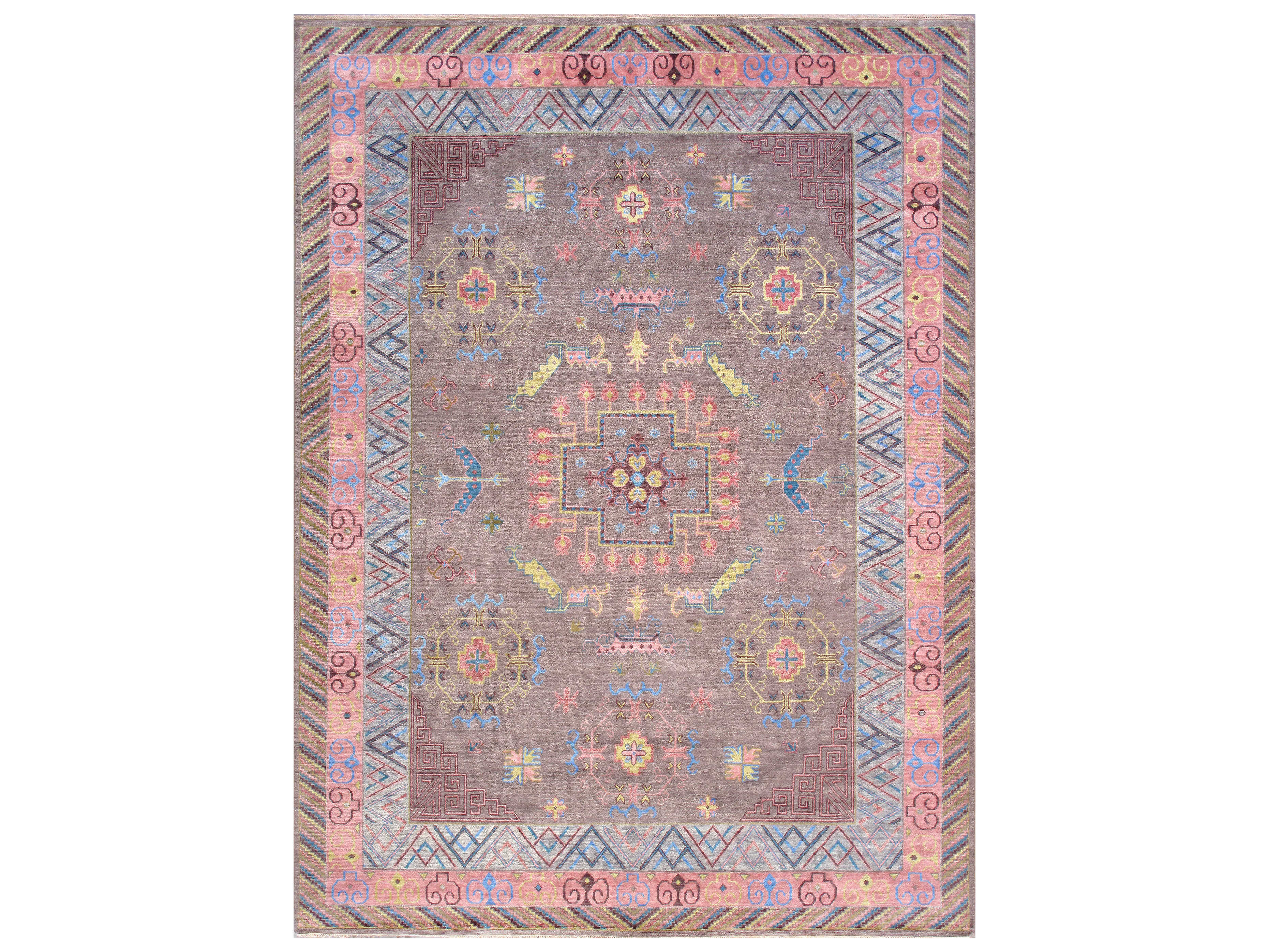 Pasargad Home Khotan Bordered Area Rug