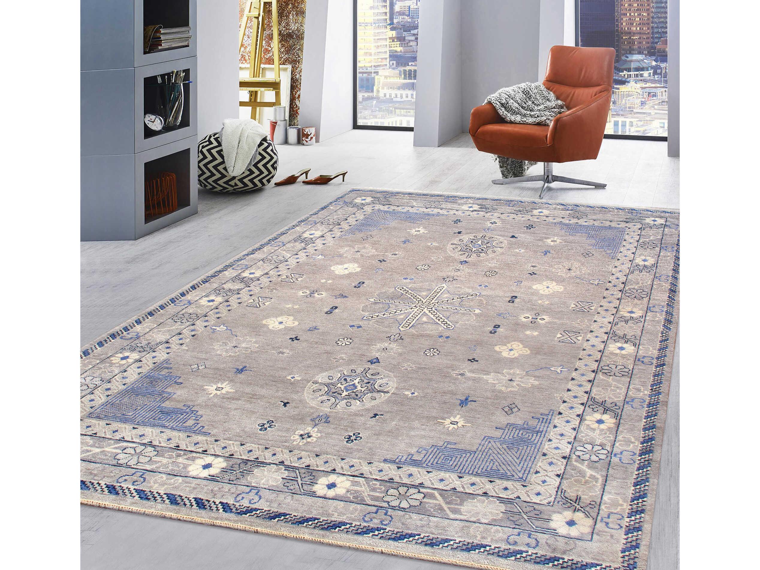 Pasargad Home Khotan Bordered Area Rug