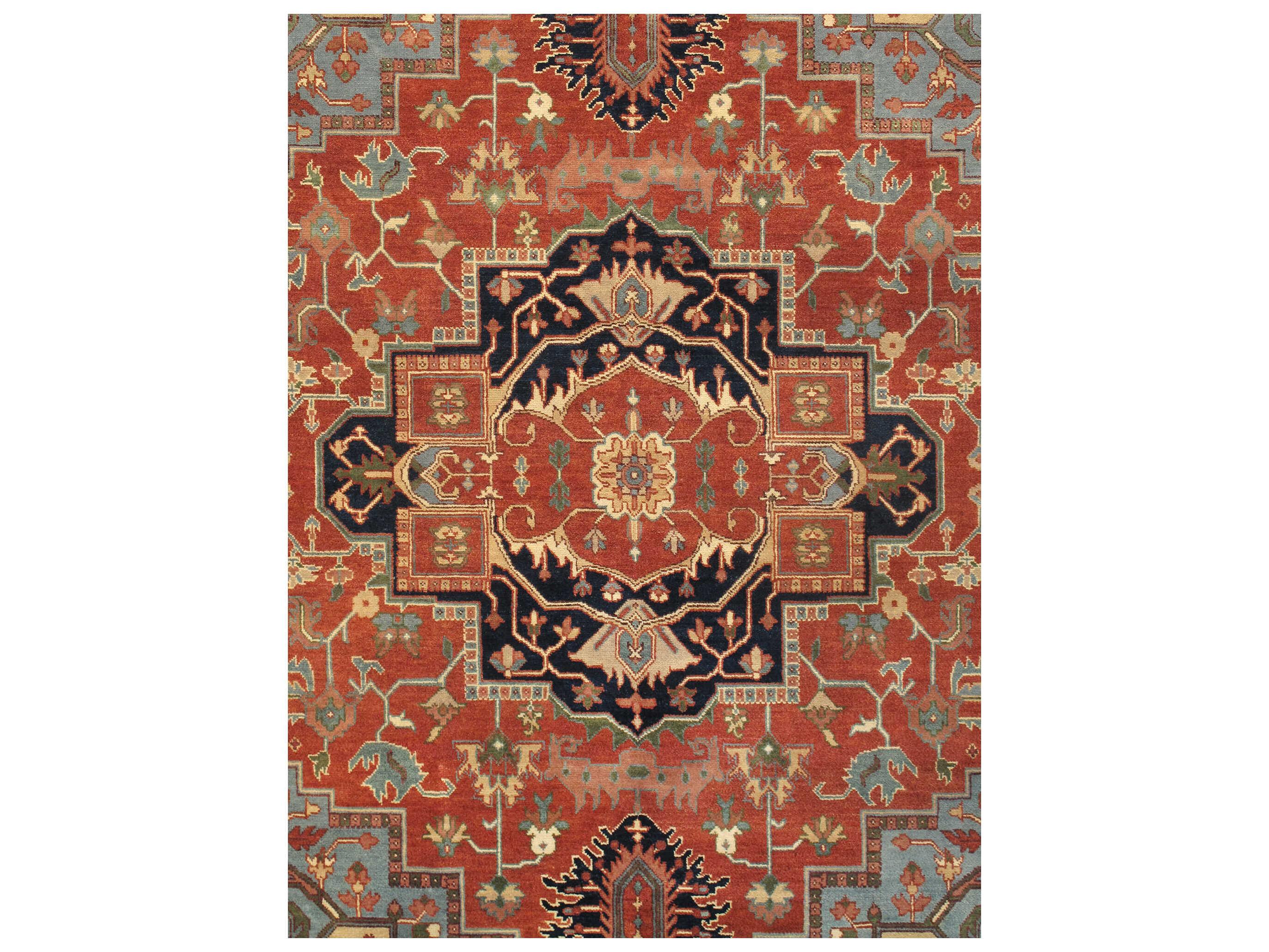 Pasargad Home Serapi Bordered Area Rug