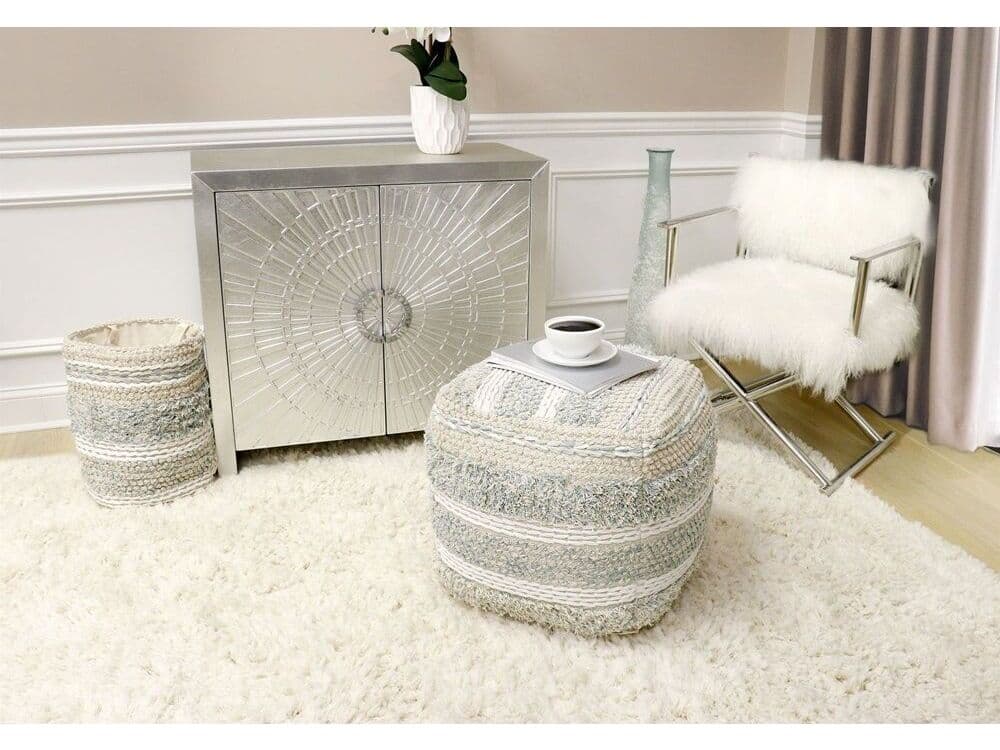 Pasargad Home Grand Canyon Beige Cotton Braided Basket