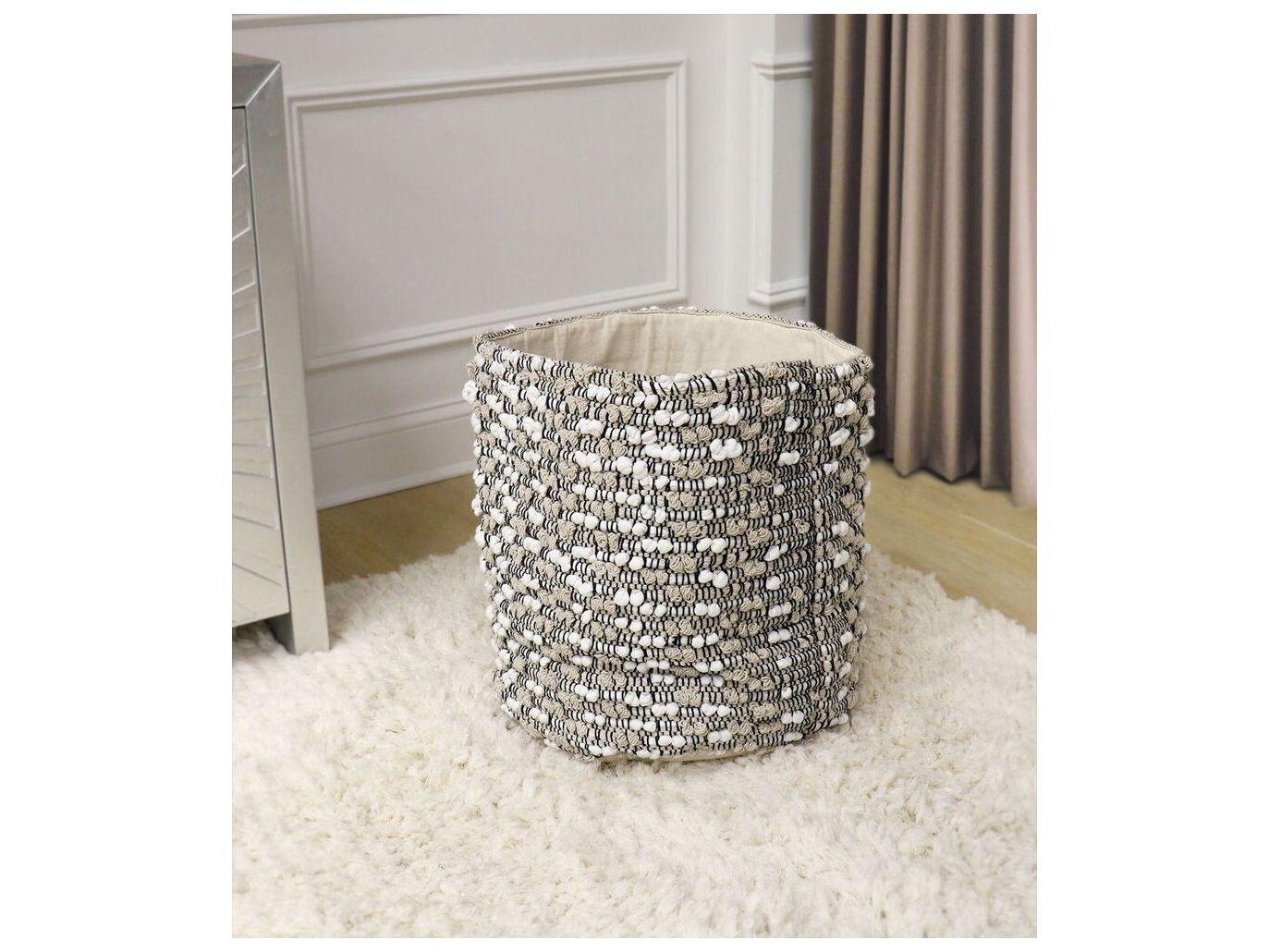 Pasargad Home Grand Canyon Beige Cotton Basket