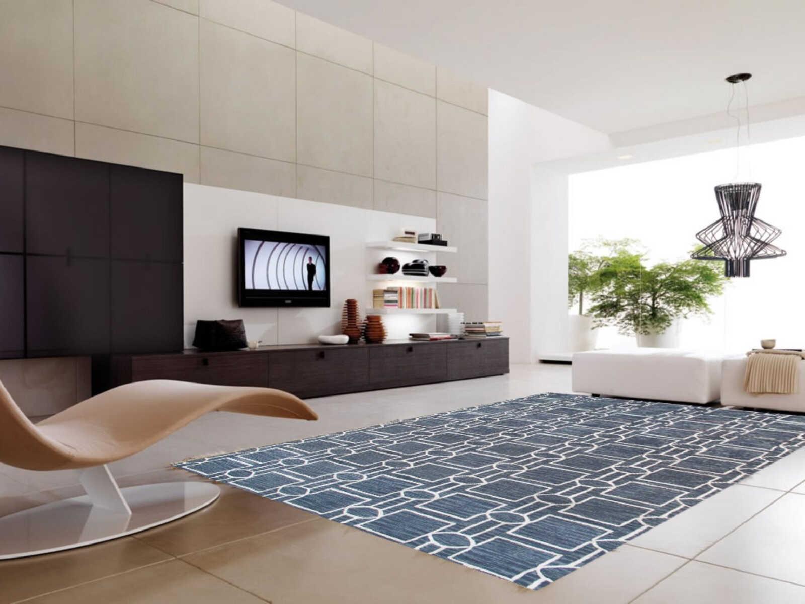 Pasargad Home Transitional Geometric Area Rug