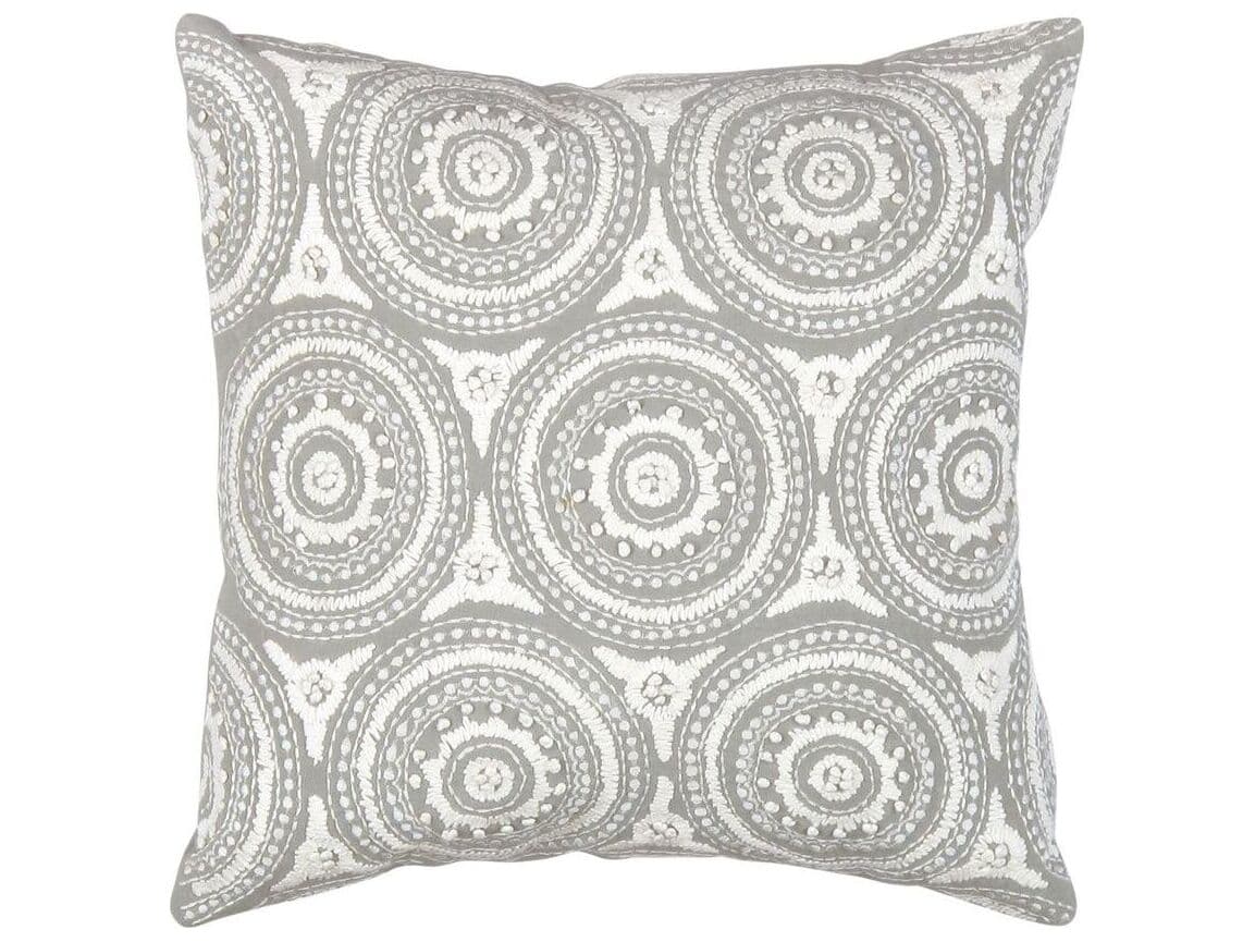Pasargad Home Naples Embroidered Pillow