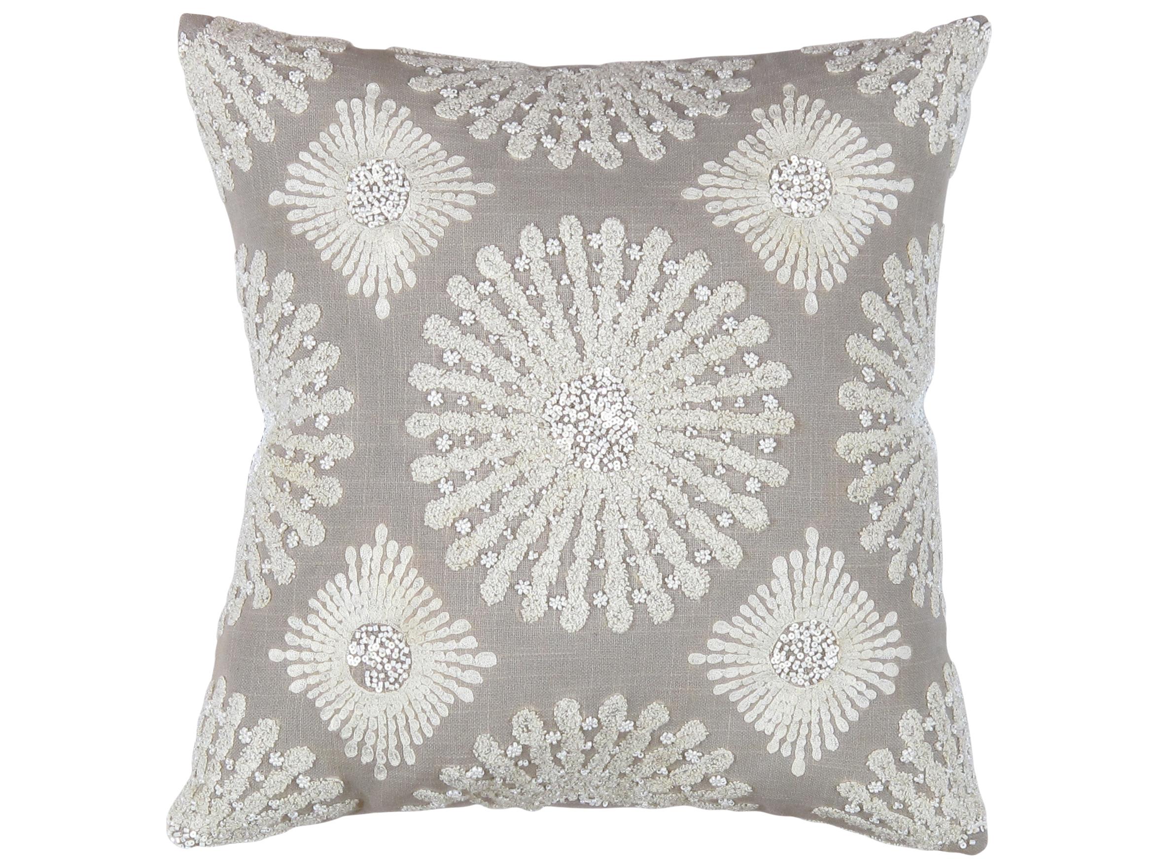 Pasargad Home Naples Embroidered Pillow