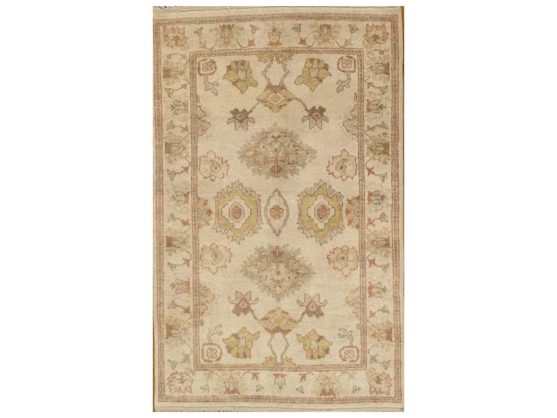 Pasargad Home Oushak Bordered Area Rug