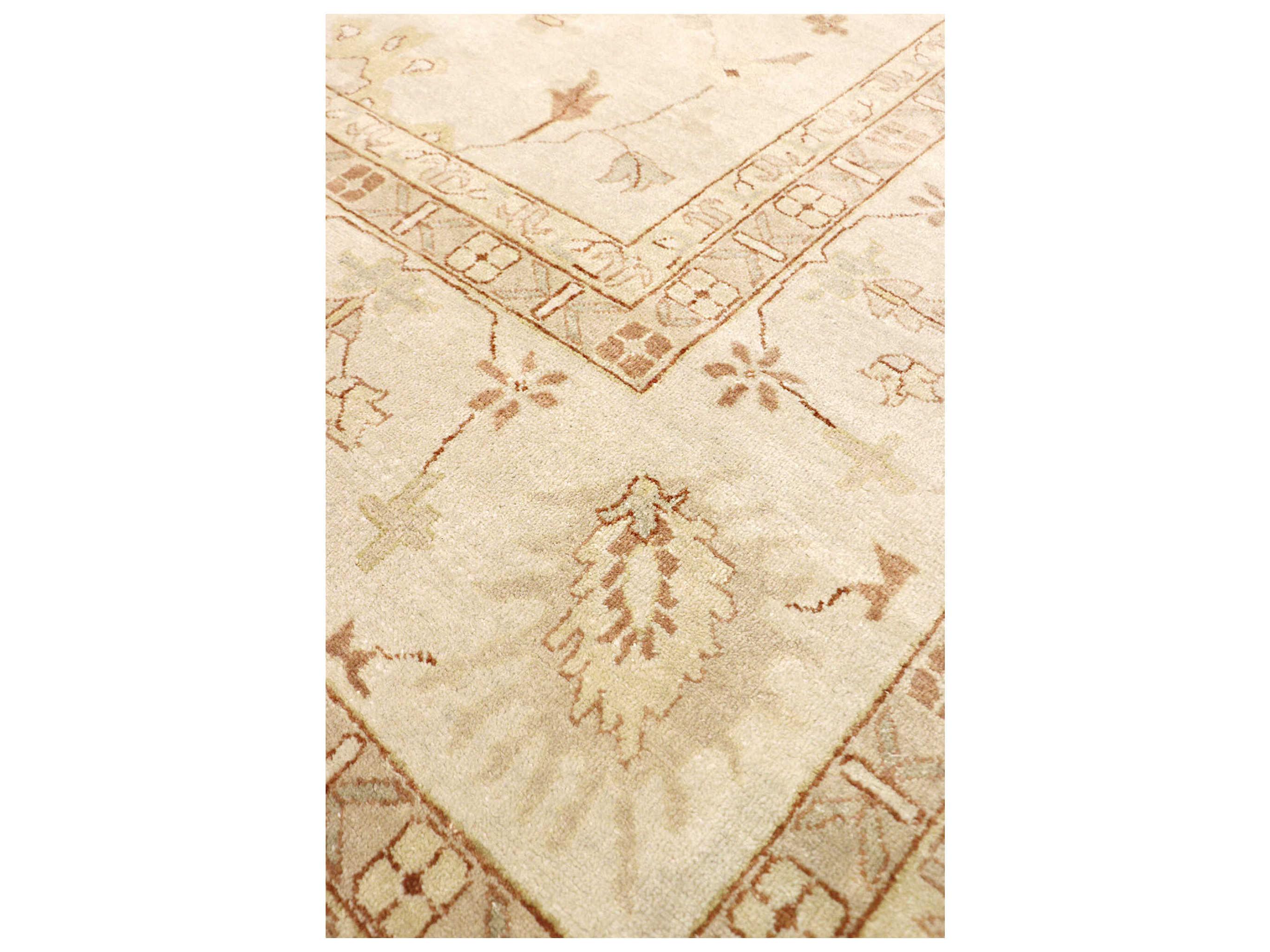 Pasargad Home Oushak Bordered Area Rug