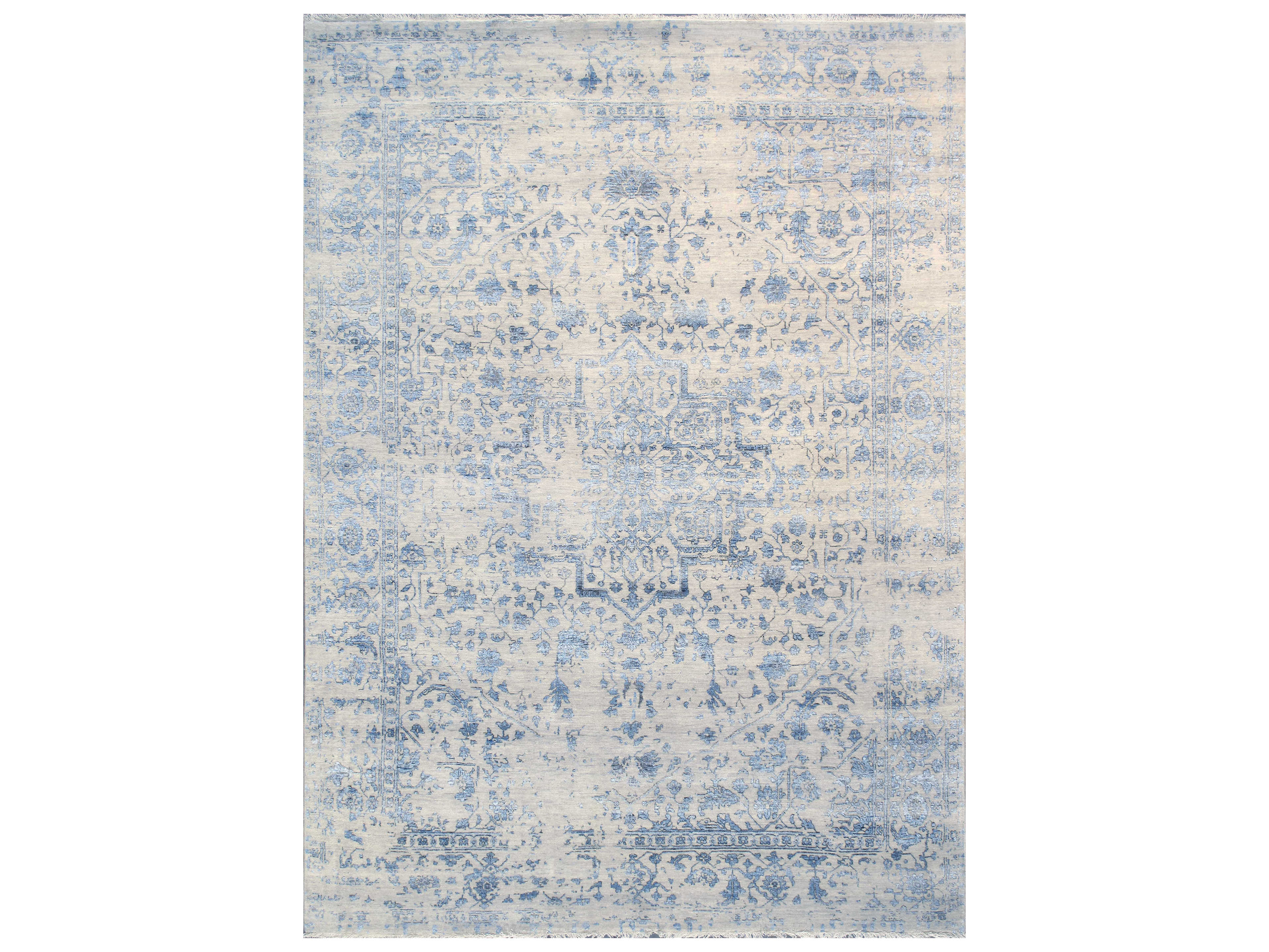 Pasargad Home Transitional Bordered Area Rug