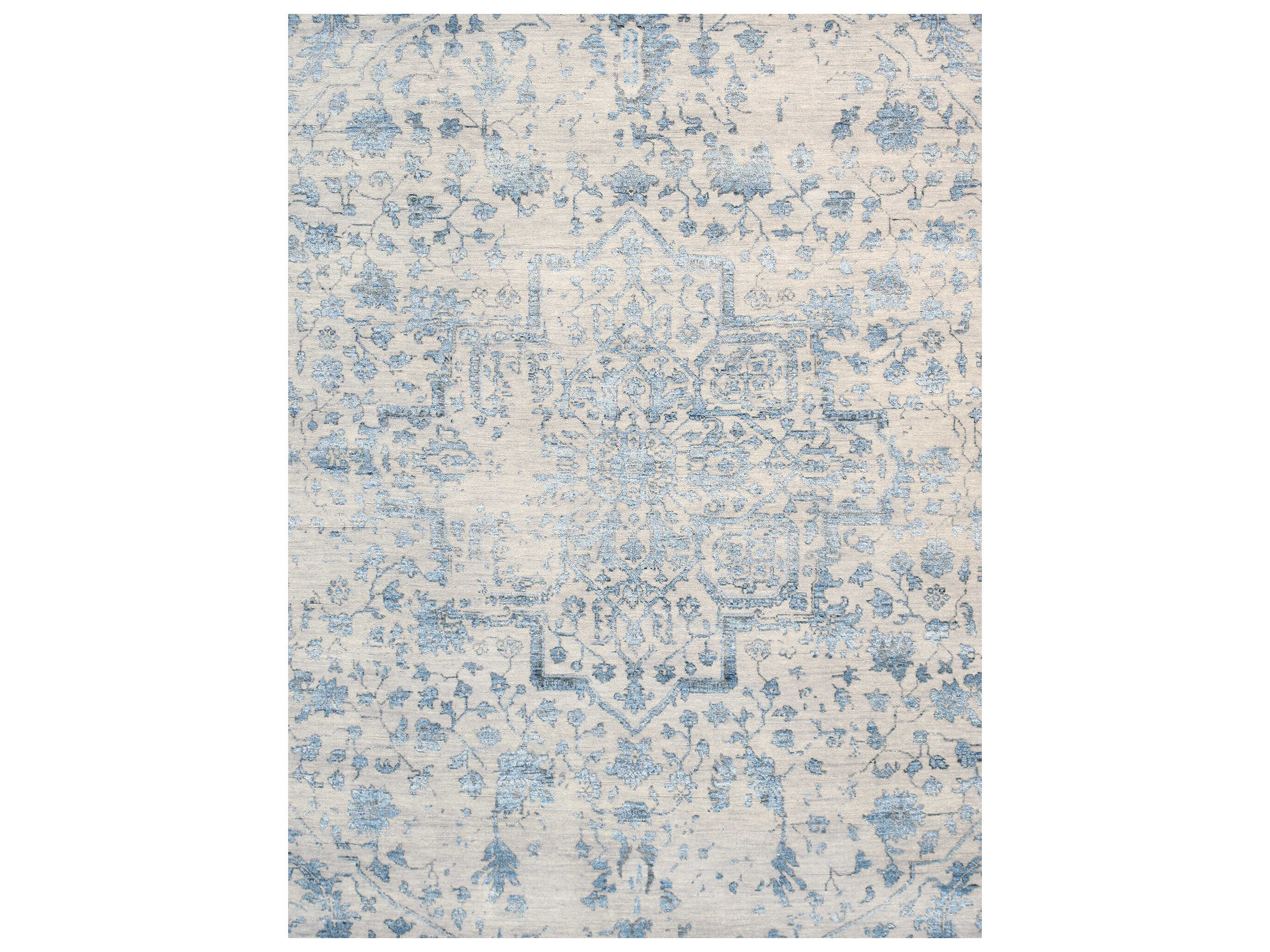 Pasargad Home Transitional Bordered Area Rug