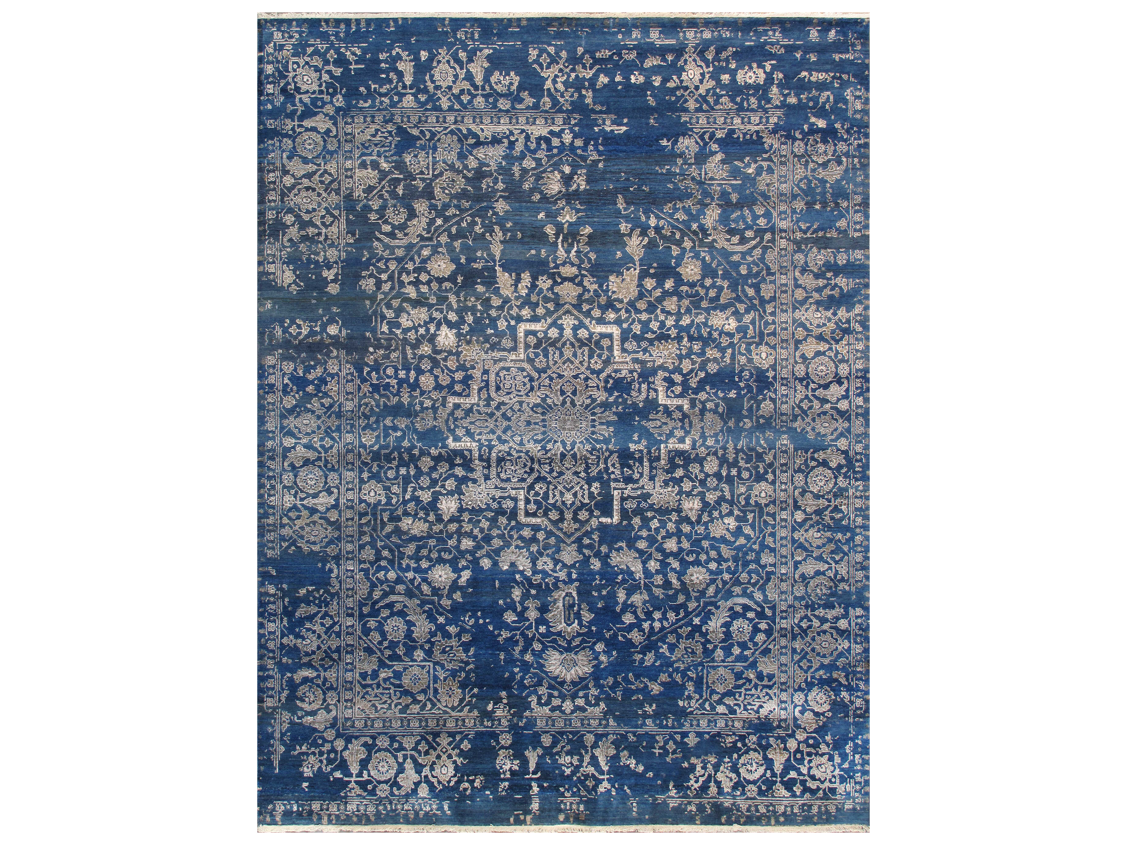 Pasargad Home Transitional Bordered Area Rug
