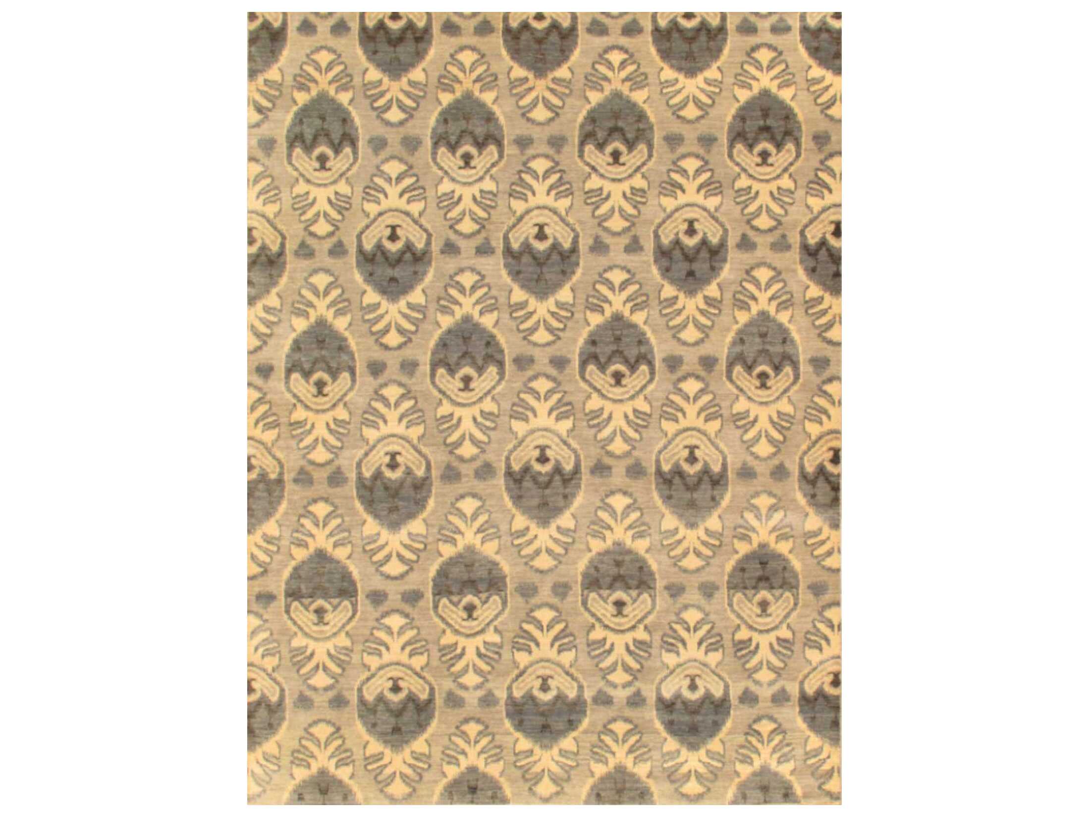 Pasargad Home Ikat Floral Area Rug