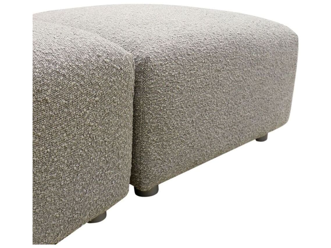 Pasargad Home Noho Portofino Gray Upholstered Sectional Sofa