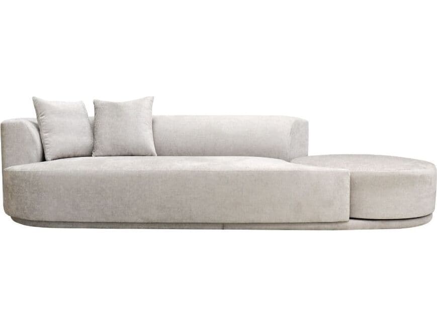 Pasargad Home Noho Cielo Beige Upholstered Sofa