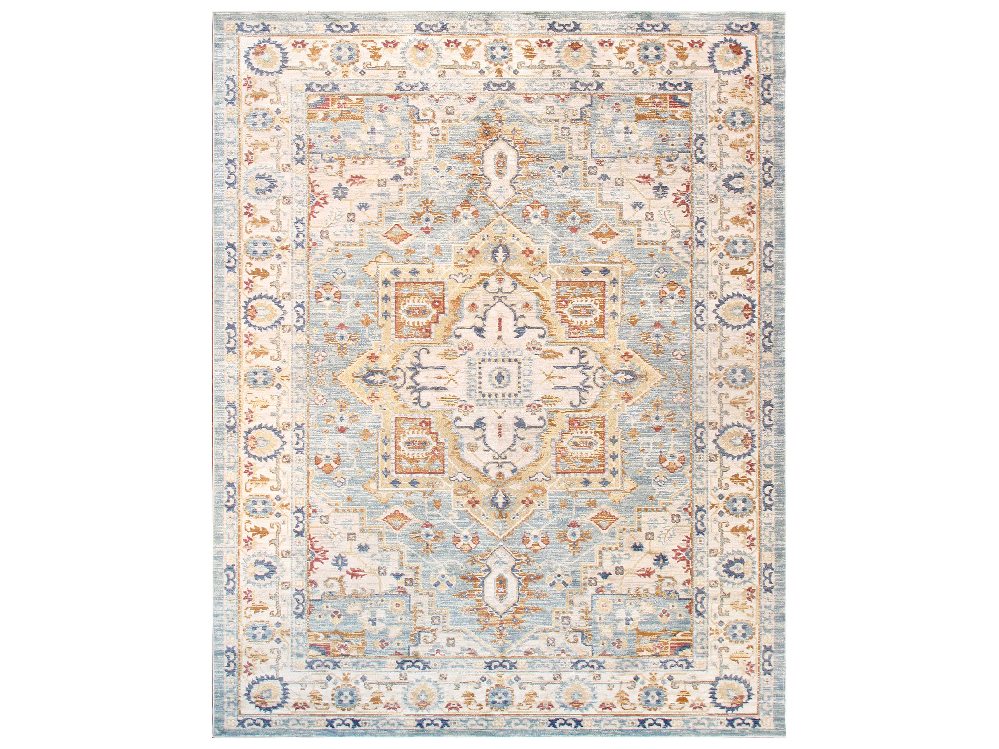 Pasargad Home Heritage Bordered Area Rug