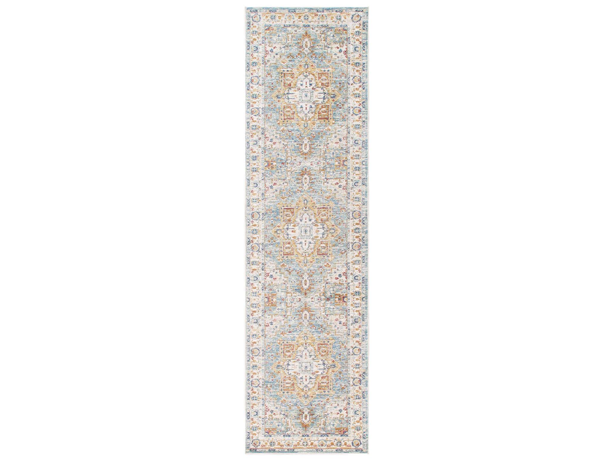 Pasargad Home Heritage Bordered Runner Area Rug