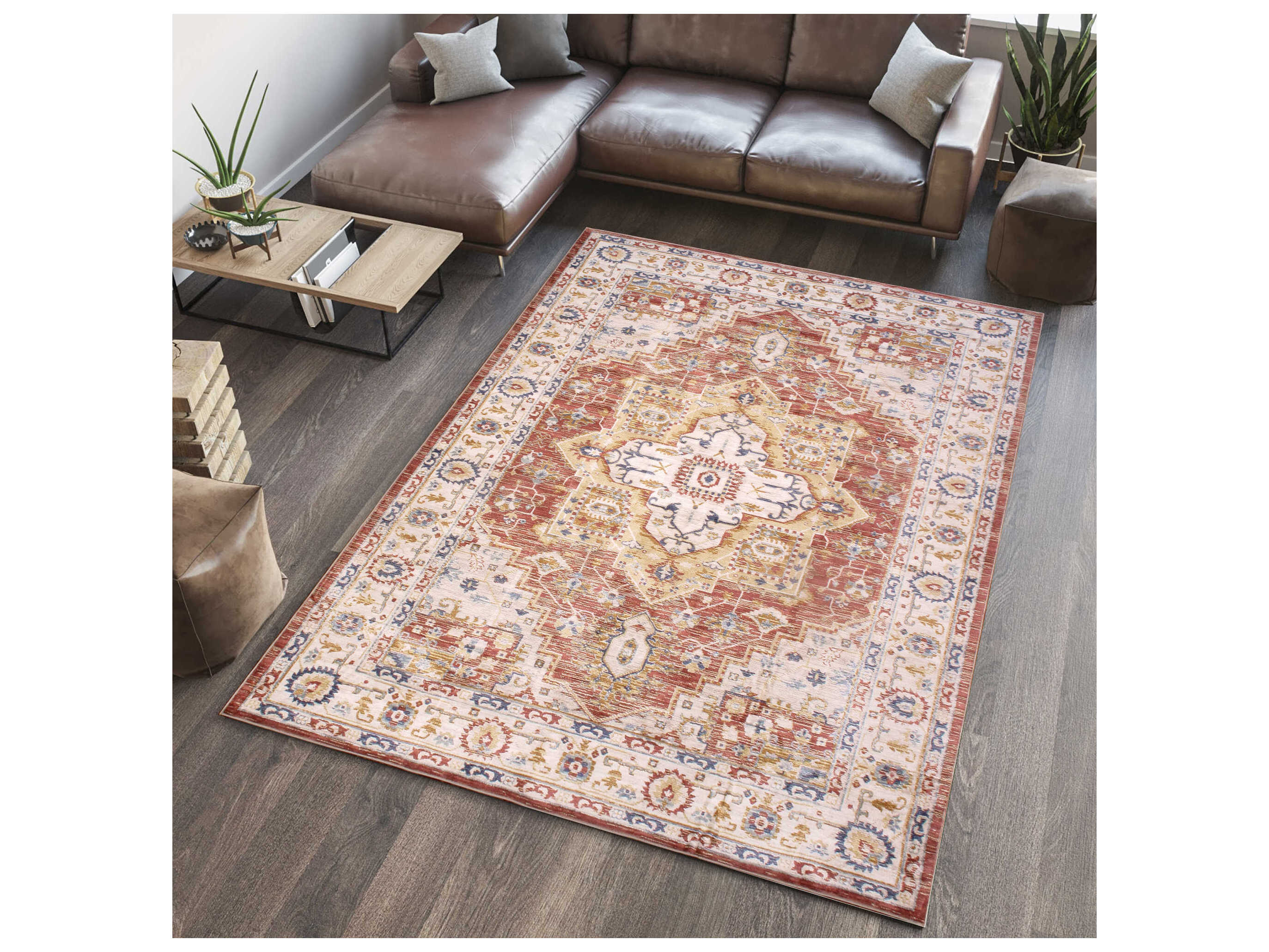 Pasargad Home Heritage Bordered Area Rug