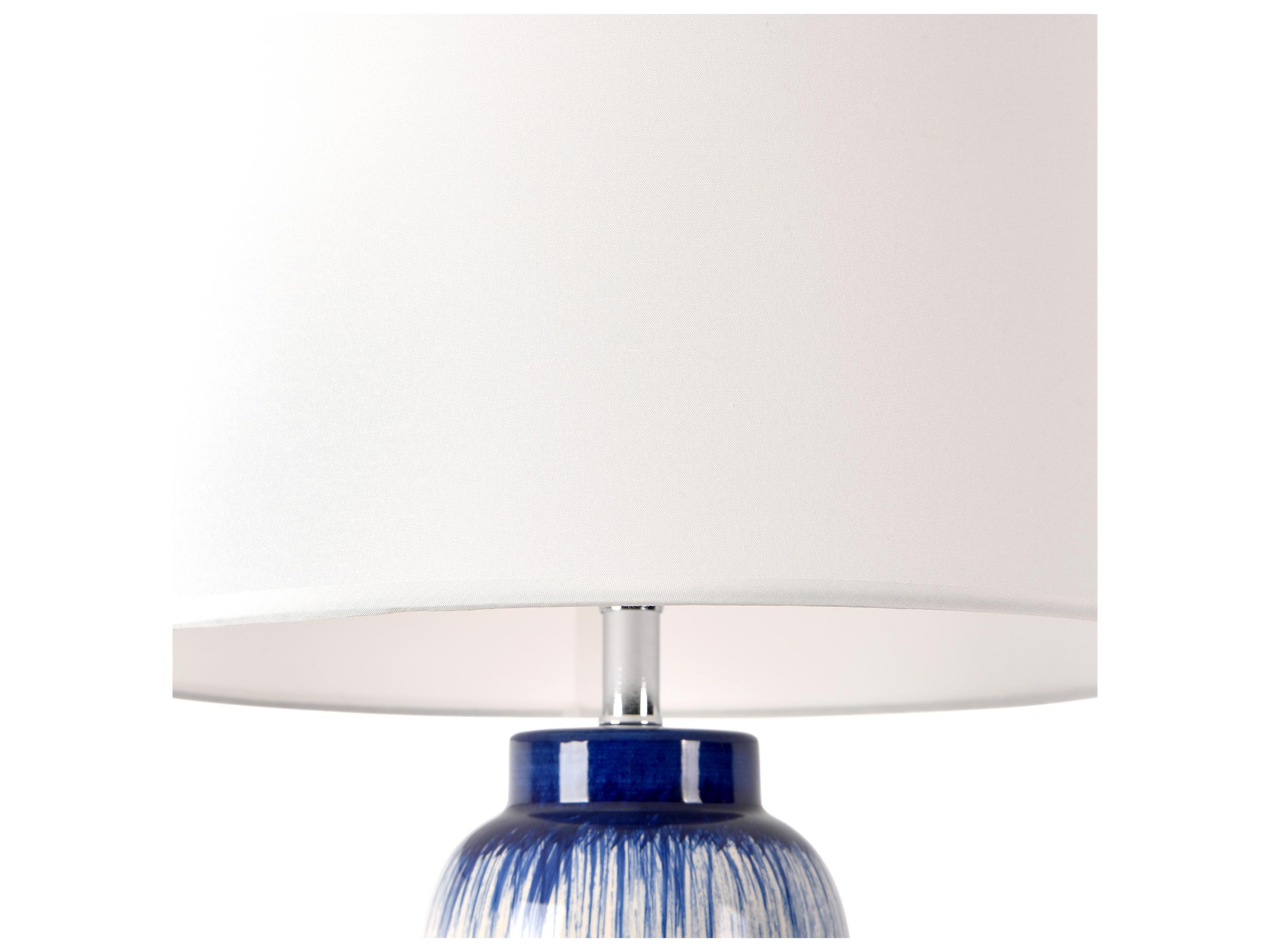 Pasargad Home Regal Garcia White Blue Table Lamp