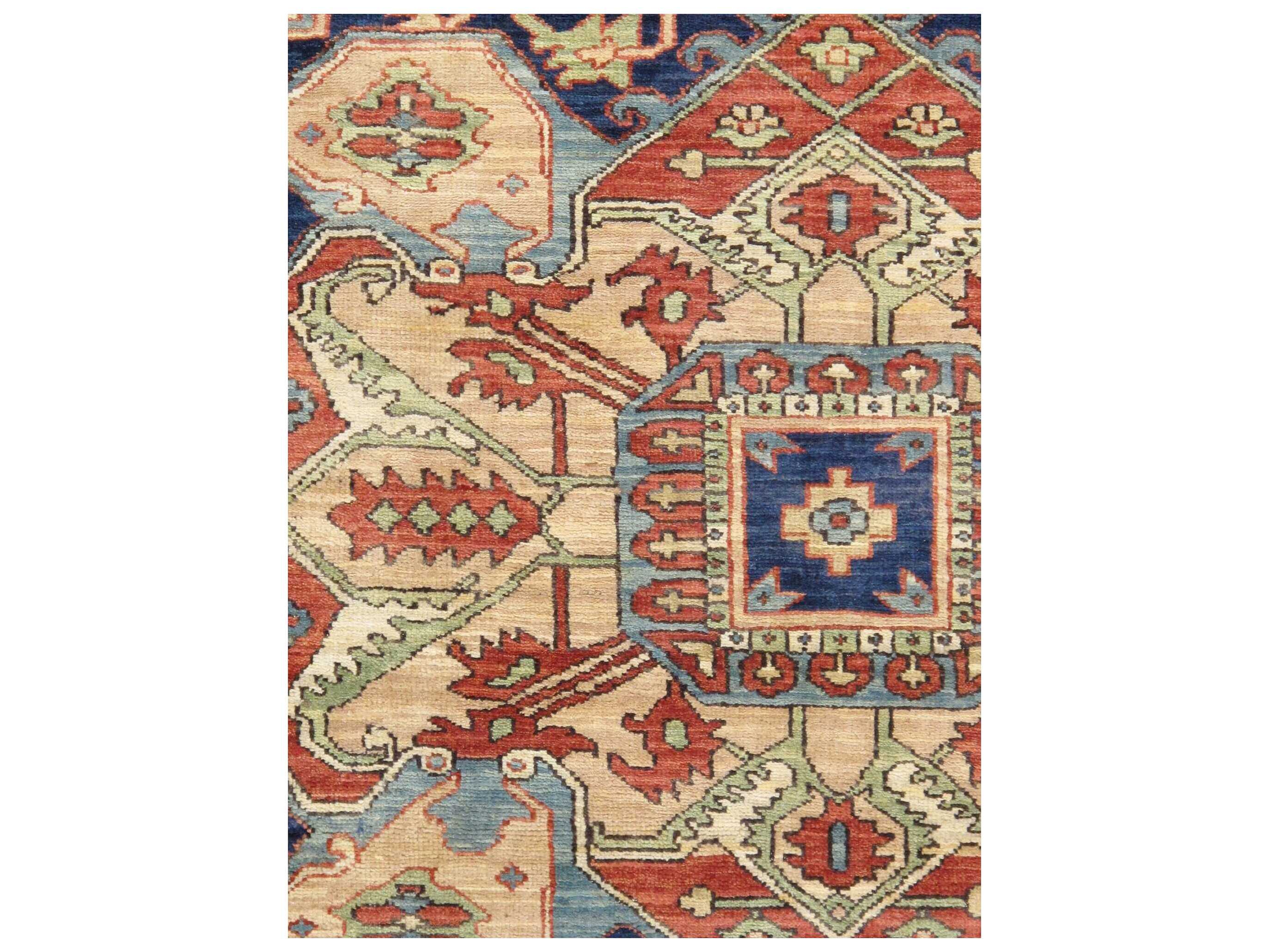 Pasargad Home Serapi Bordered Runner Area Rug