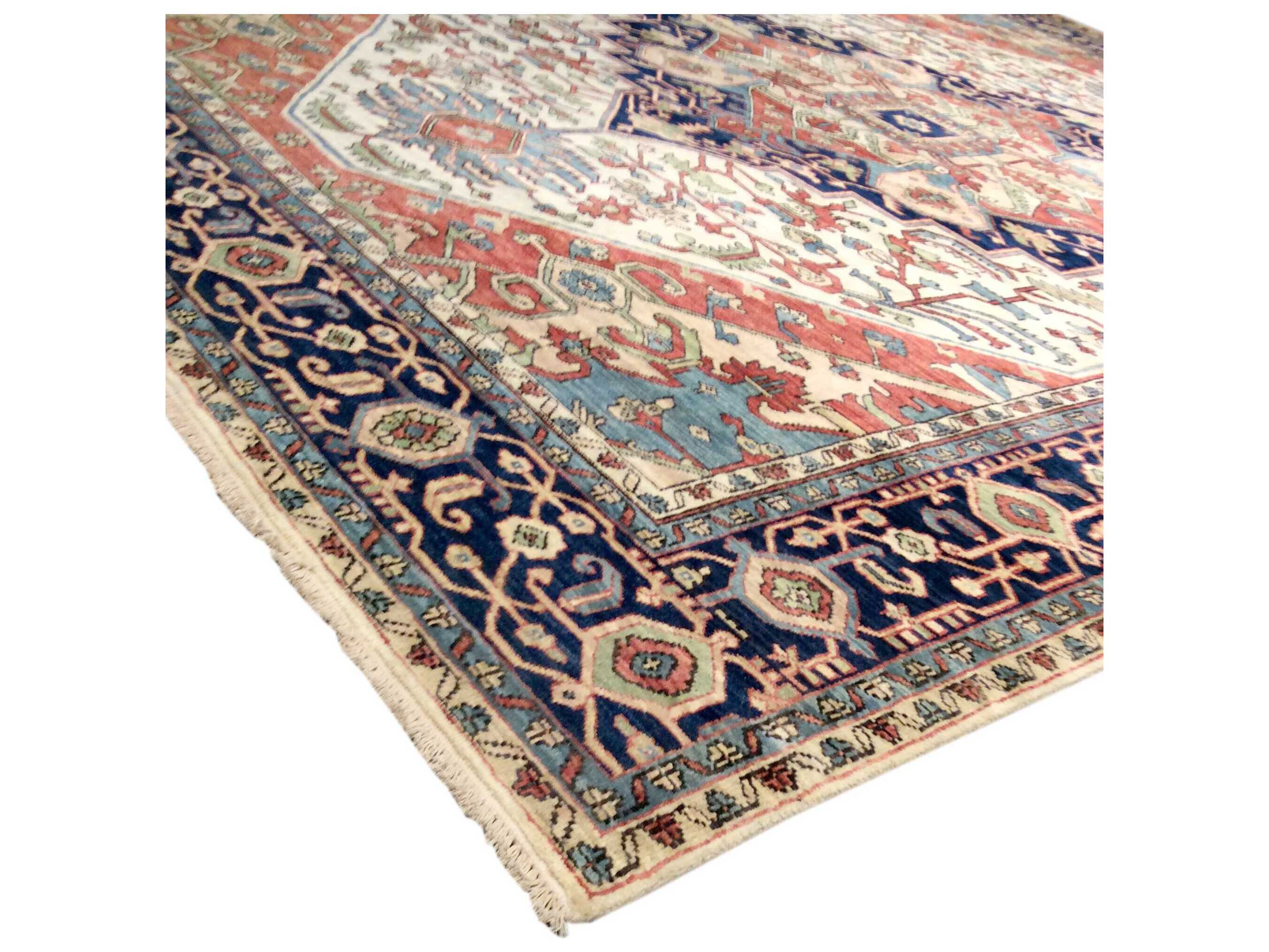 Pasargad Home Serapi Bordered Runner Area Rug