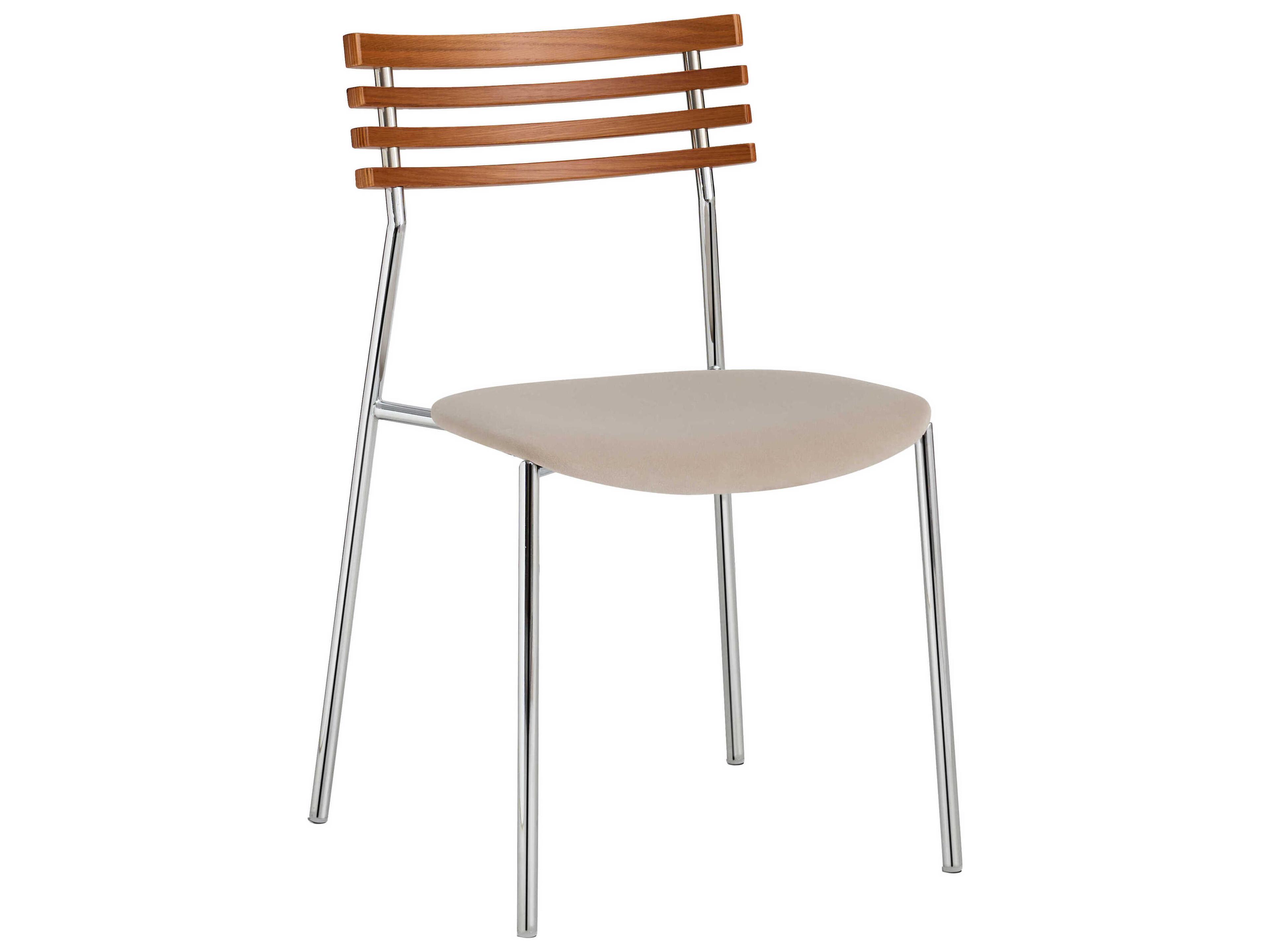 Pasargad Home Osaka Saga Beech Wood Beige Upholstered Armless Dining Chair Set of 2