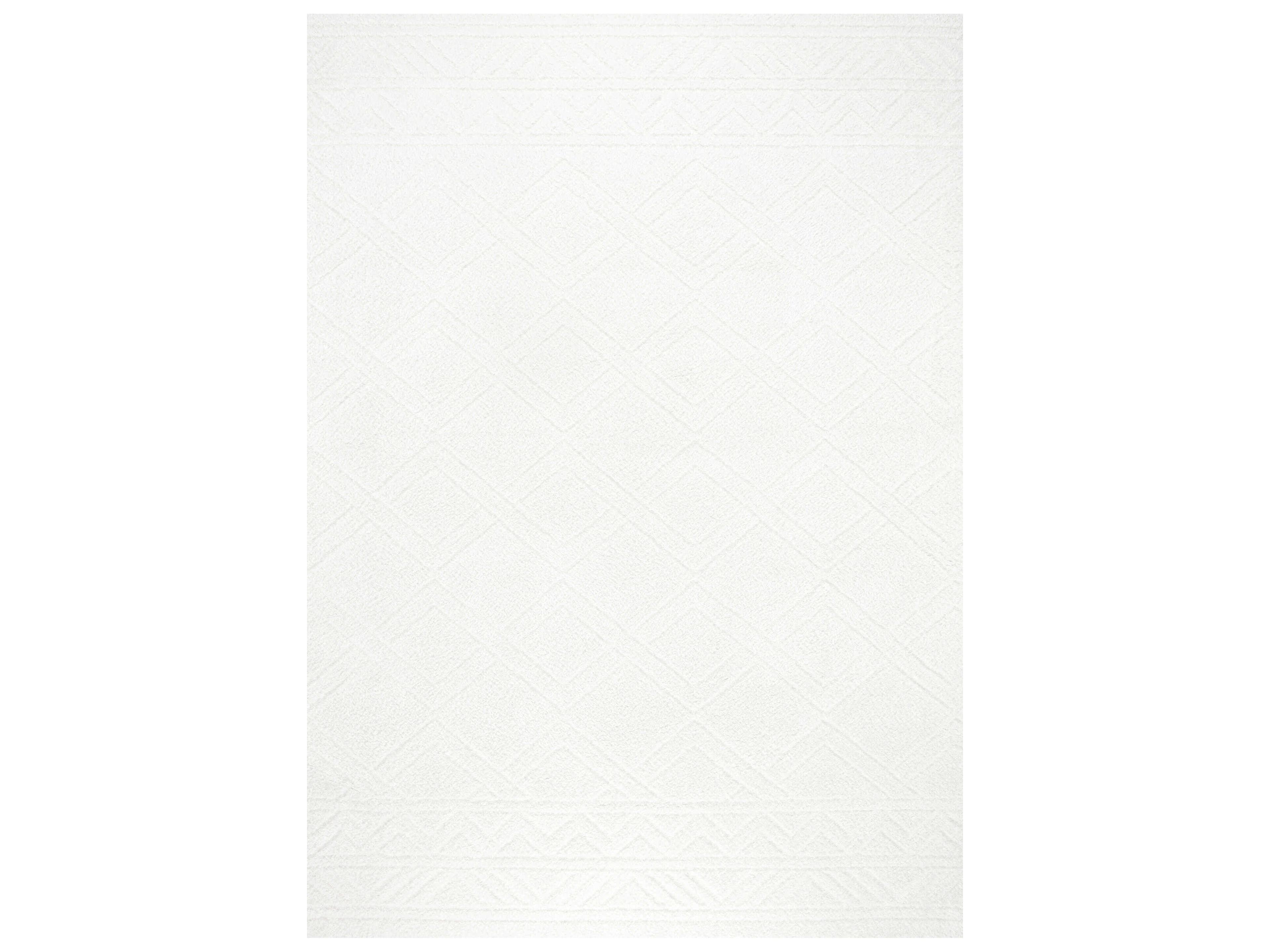 Pasargad Home Paris Shag Geometric Area Rug