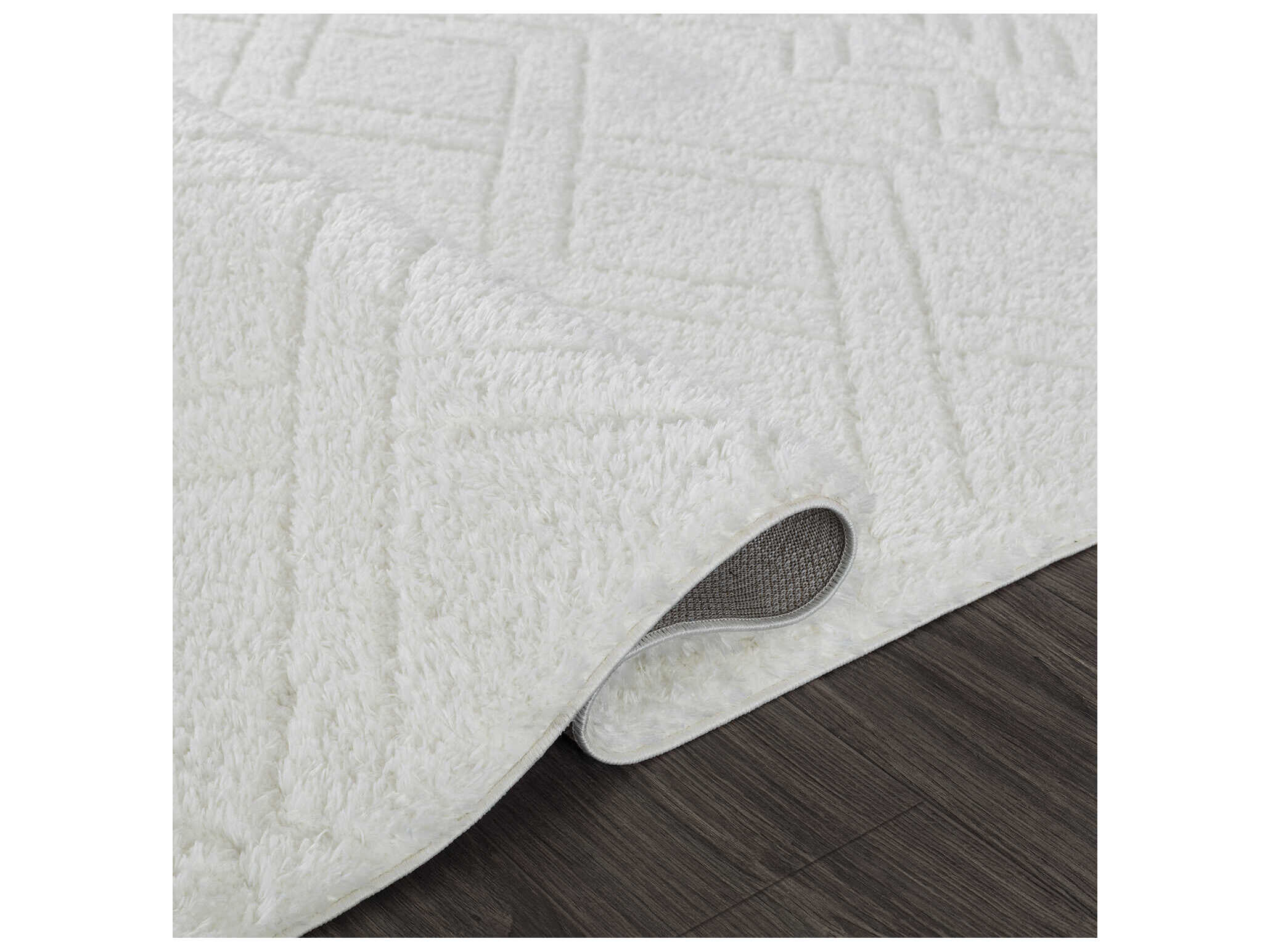 Pasargad Home Paris Shag Geometric Area Rug