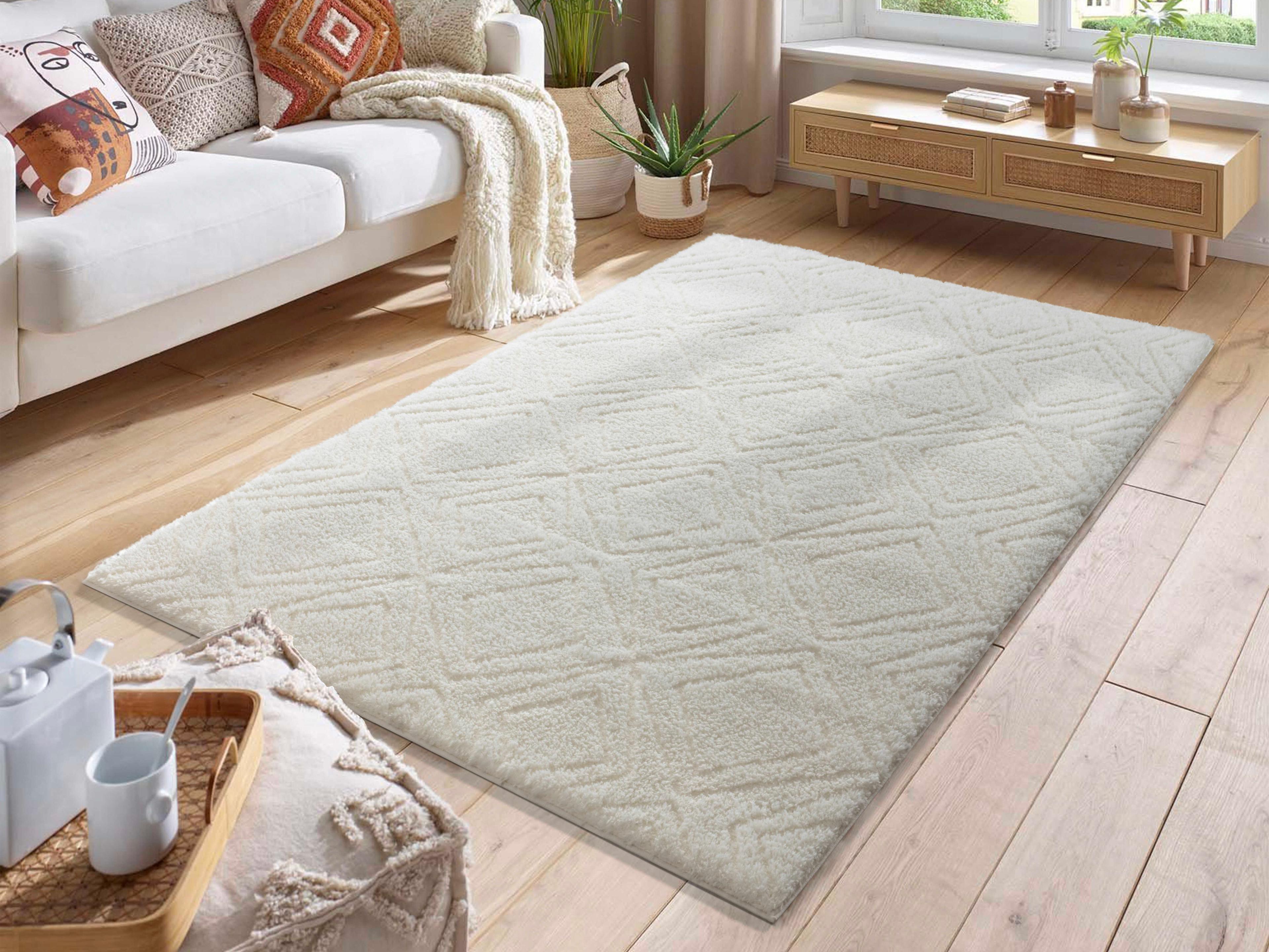 Pasargad Home Paris Shag Geometric Area Rug