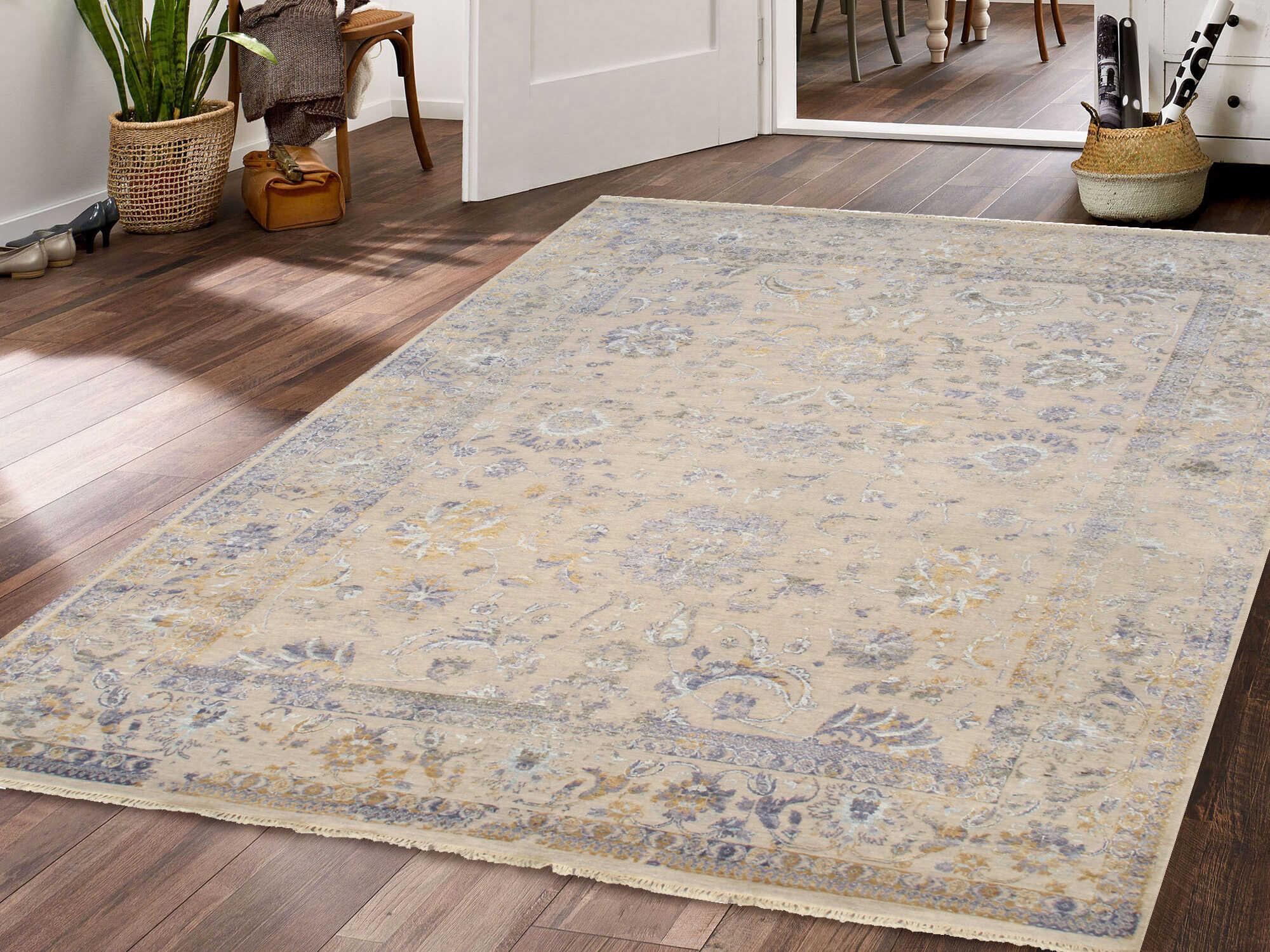 Pasargad Home Transitional Bordered Area Rug