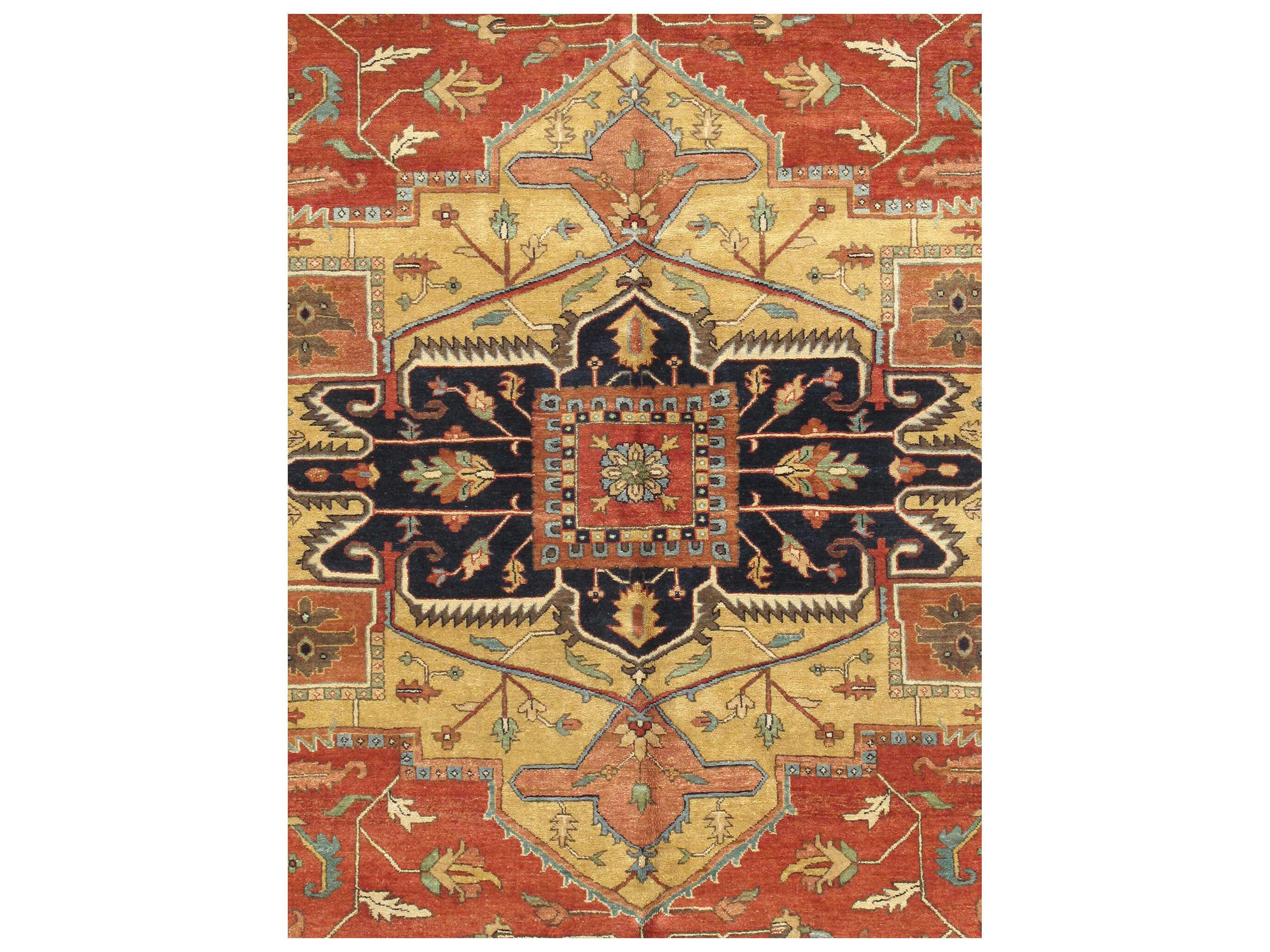 Pasargad Home Serapi Bordered Area Rug
