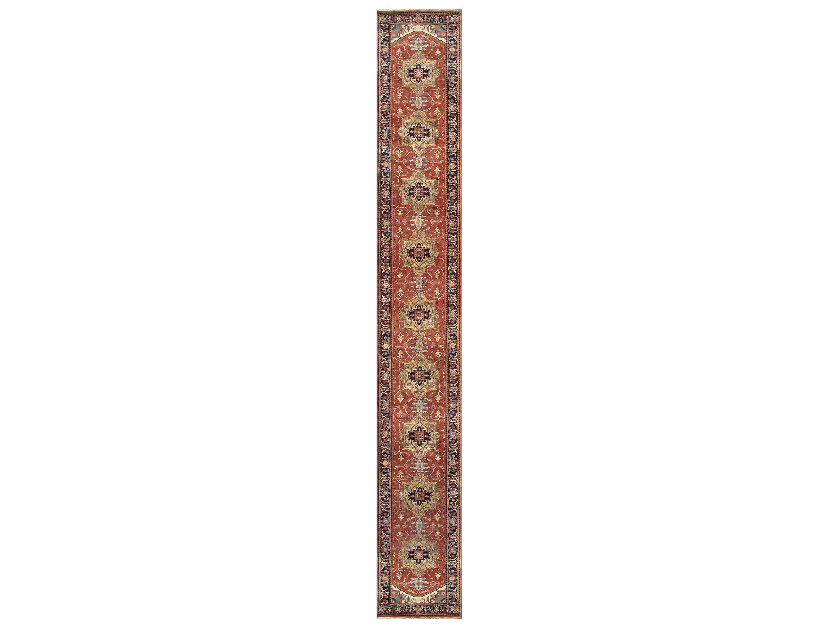Pasargad Home Serapi Bordered Runner Area Rug
