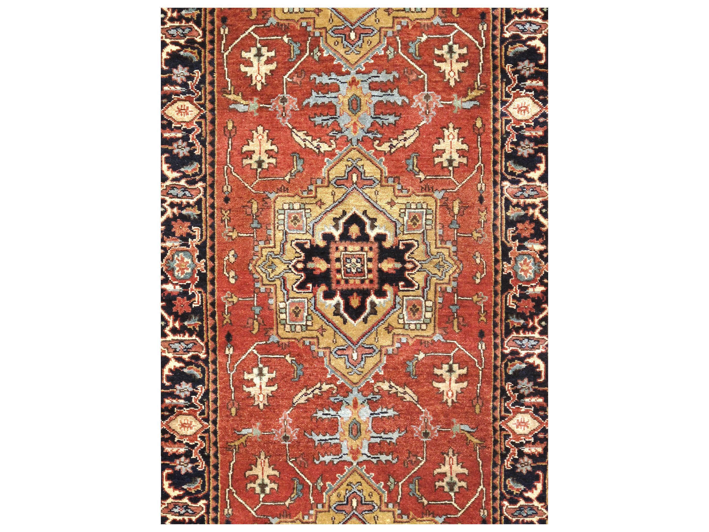 Pasargad Home Serapi Bordered Runner Area Rug