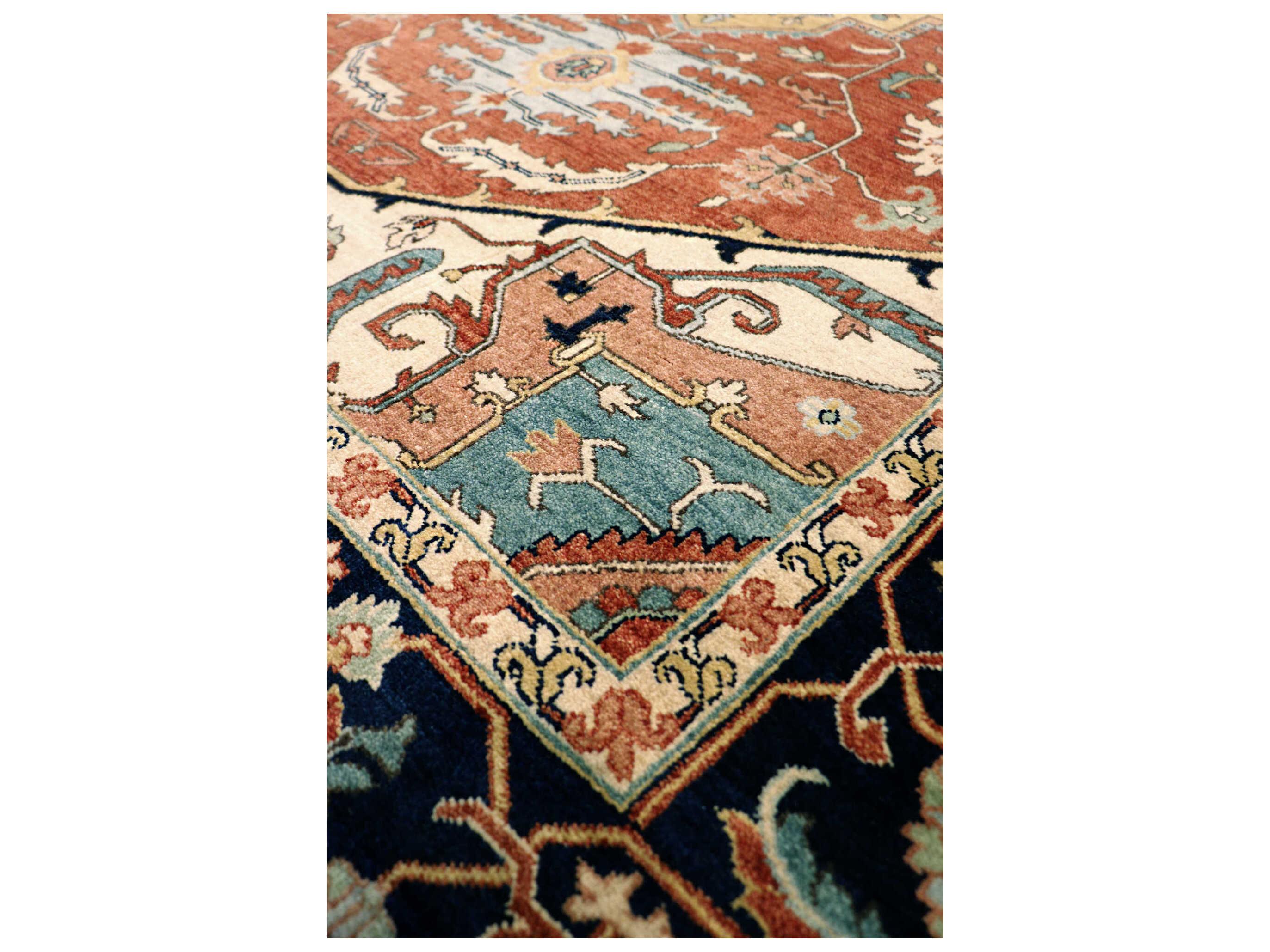 Pasargad Home Serapi Bordered Runner Area Rug