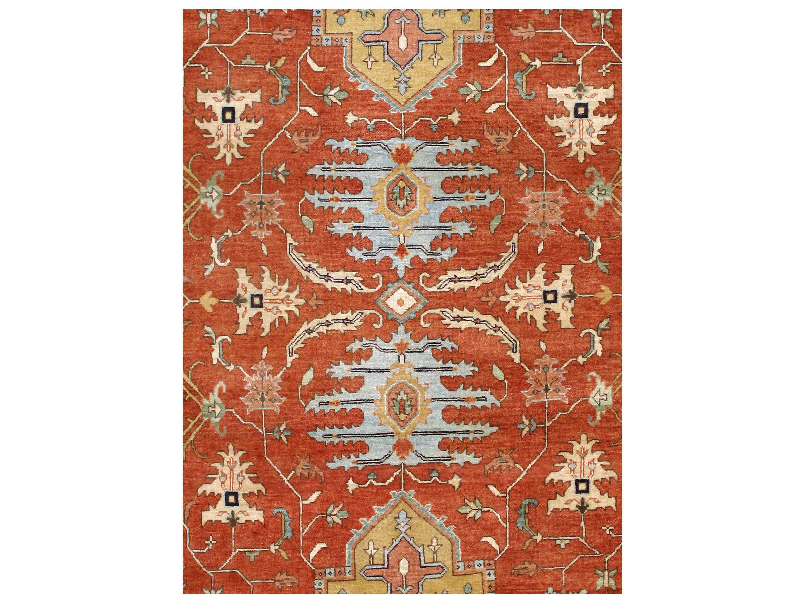 Pasargad Home Serapi Bordered Runner Area Rug