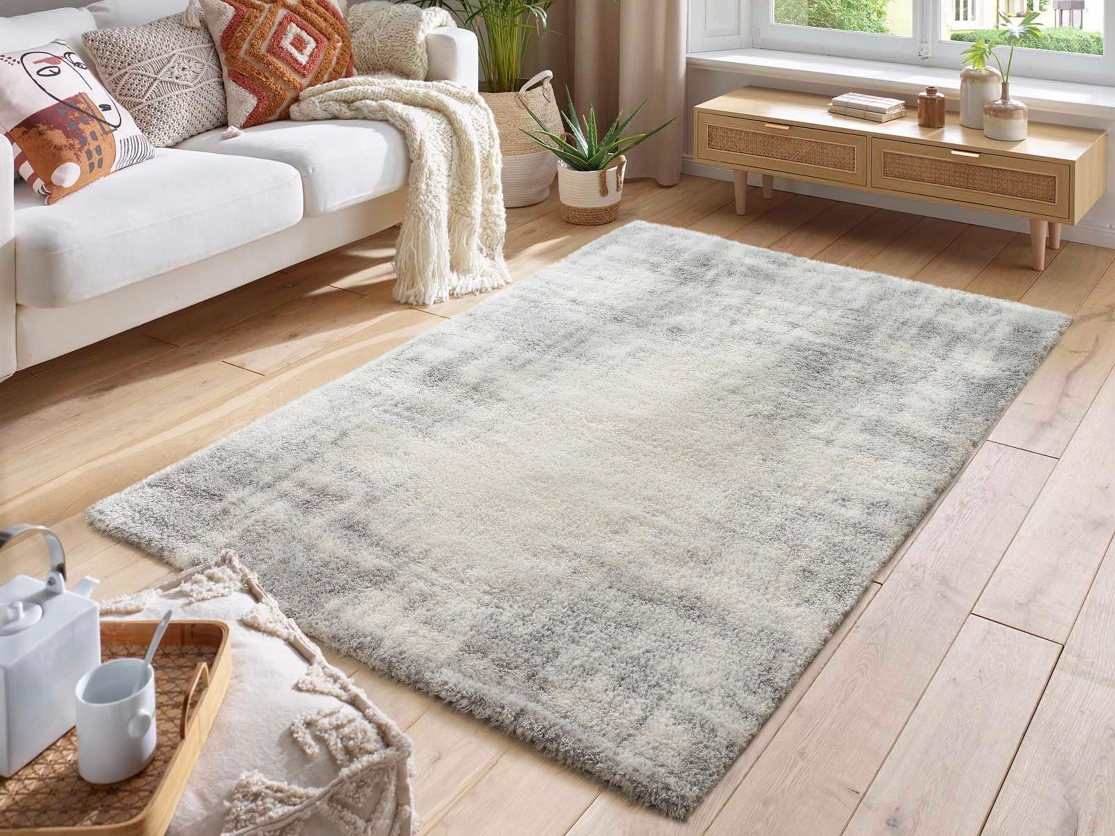 Pasargad Home Paris Shag Abstract Area Rug