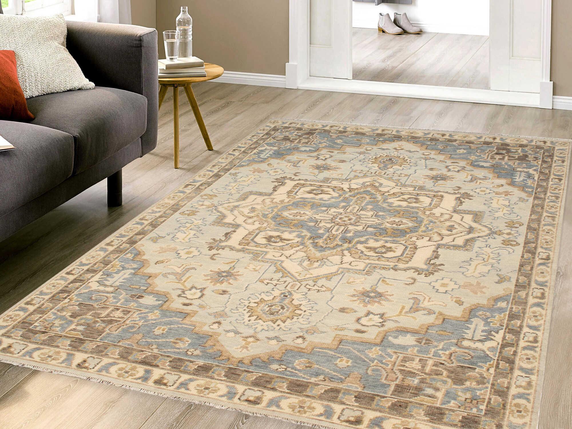 Pasargad Home Serapi Bordered Area Rug