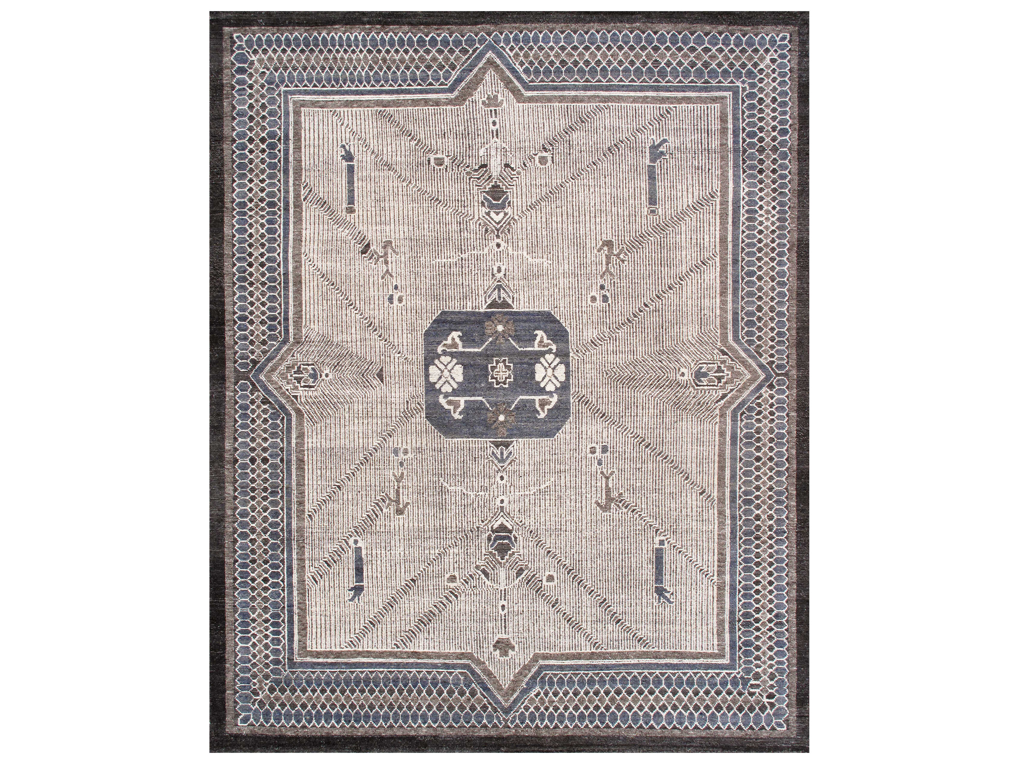 Pasargad Home Khotan Bordered Area Rug